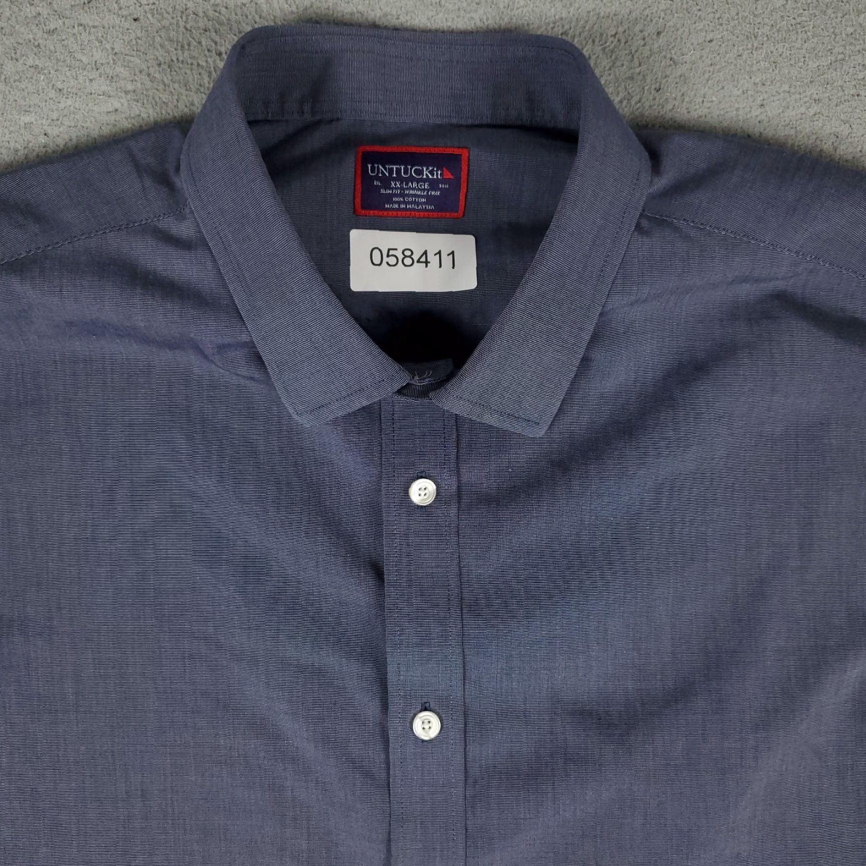 UNTUCKit VINTAGE UNTUCKit Men's Shirt 2XL Blue Casual Button-Up Long Sleeve Cotton Classic Modern Size US XXL / EU 58 / 5 - 2 Thumbnail
