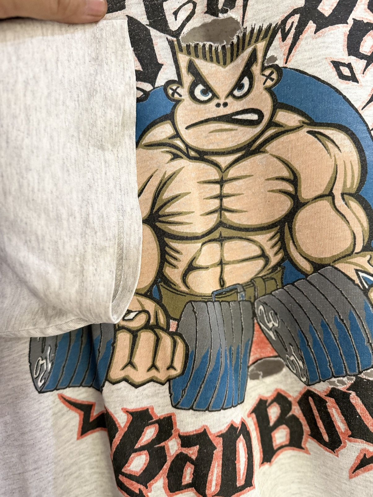 Band Tees Thrashed Vintage 90s Bad Boy GYM House Of Pain Faded Tee Size US L / EU 52-54 / 3 - 9 Thumbnail