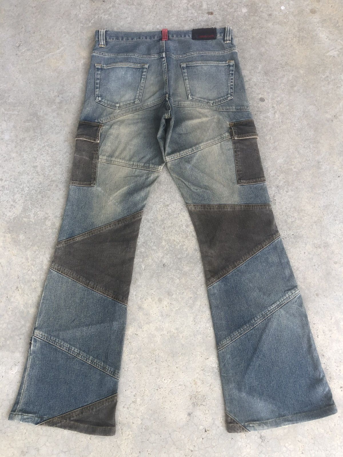 If Six Was Nine Japanese Modern Lover Flared Jeans Distressed Patchwork Size US 32 / EU 48 - 2 Thumbnail