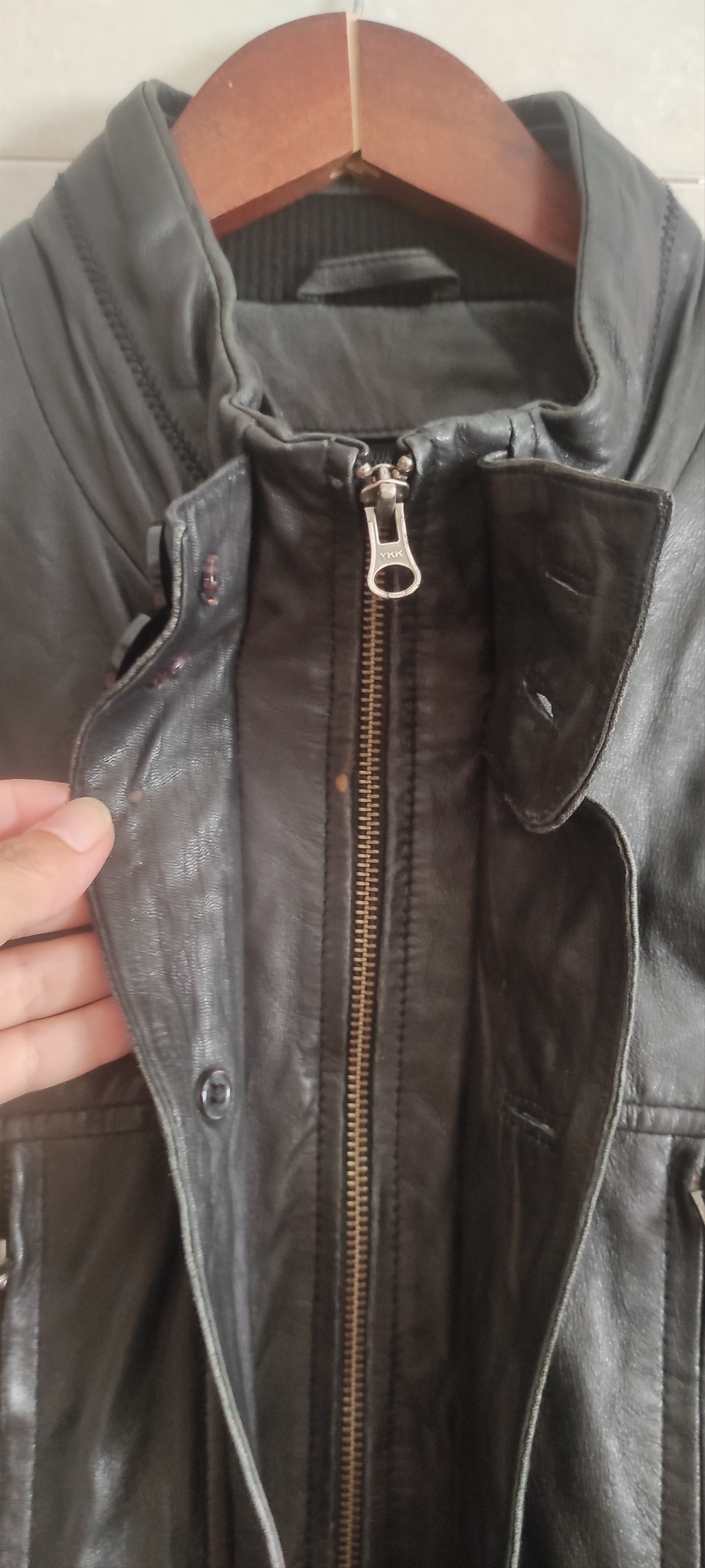 Genuine Leather Giorgio Paris Lamp Skin Soft Leather Moto Jacket Size L Size US L / EU 52-54 / 3 - 13 Thumbnail
