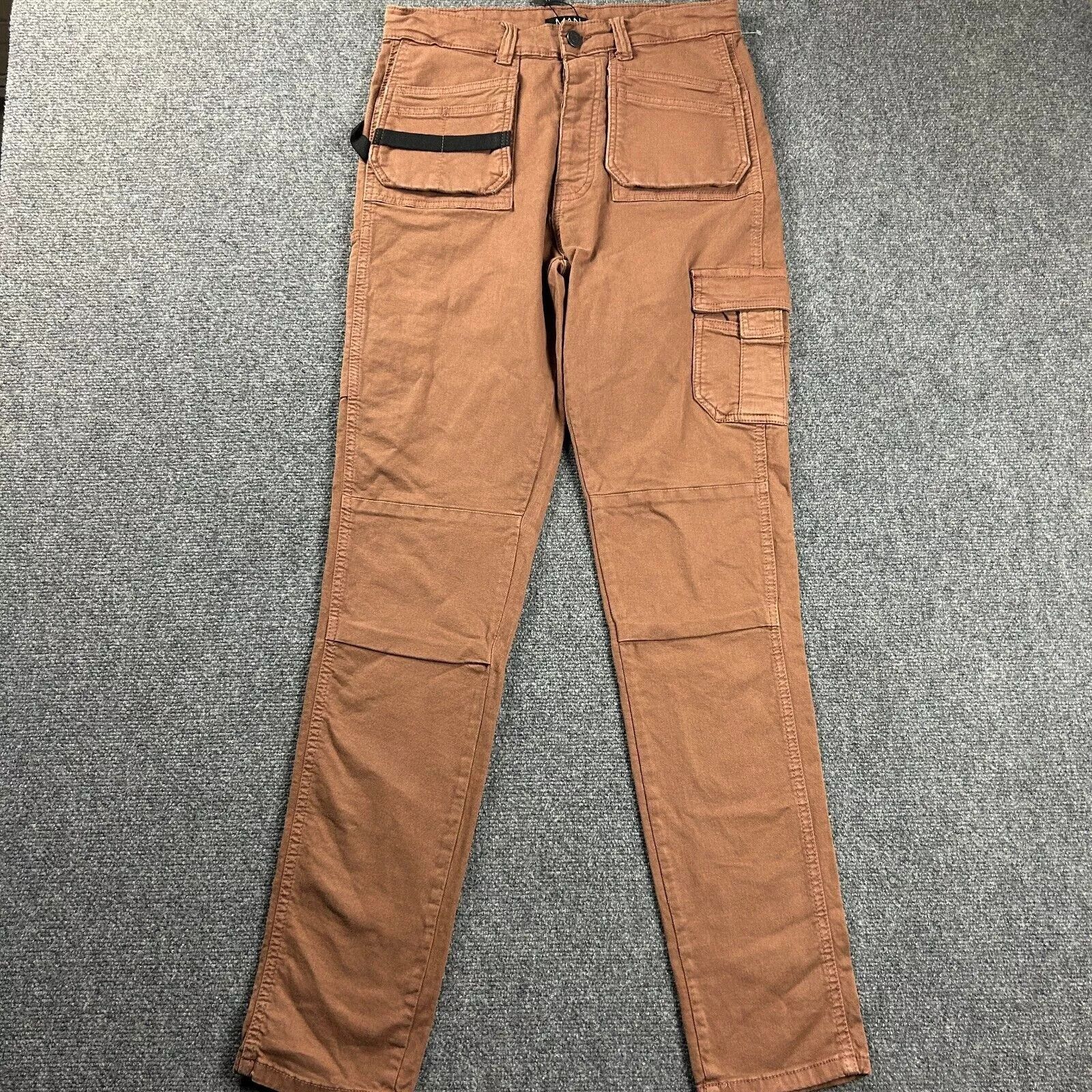 Boohoo Boohoo Man Jeans Womens 31x34 Tall Denim Cargo Long Skinny Size 31" - 1 Thumbnail