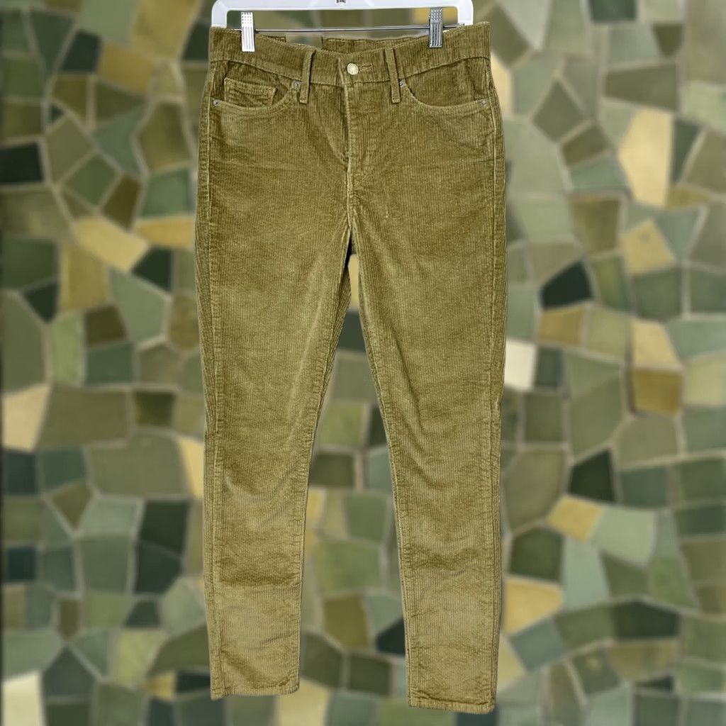 Levi's Levi's 311 Shaping Skinny Corduroy Pants Woman's 29X30 Brown Regular 90s City Hippie Retro Casual Travel Womens Size 29" - 1 Thumbnail