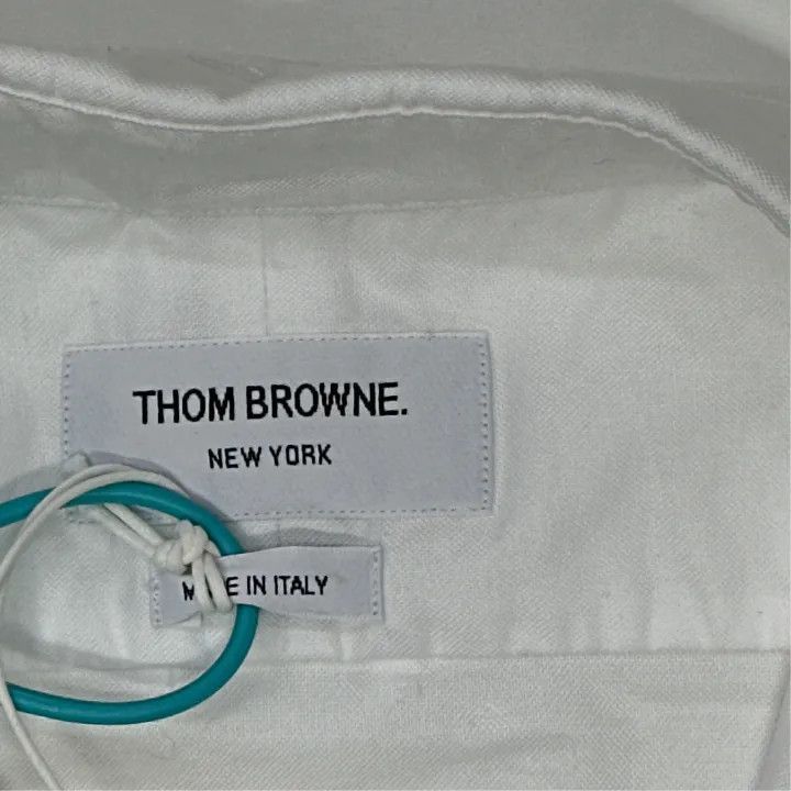 Thom Browne Thom Browne Classic White Long Sleeve Shirt -2507 Size US S / EU 44-46 / 1 - 2 Thumbnail