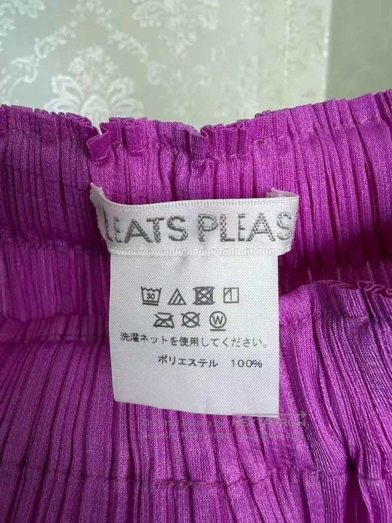 Issey Miyake Issey Miyake size:3 Purple Ruched Trousers Size 31" - 4 Thumbnail