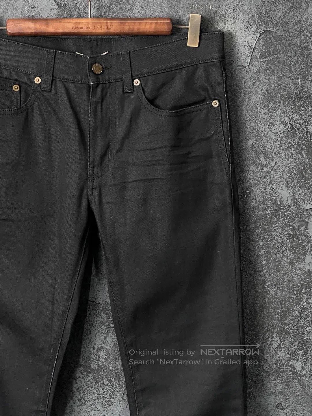 Saint Laurent Paris Saint Laurent Black Cotton Jeans. Size US 34 / EU 50 - 3 Thumbnail
