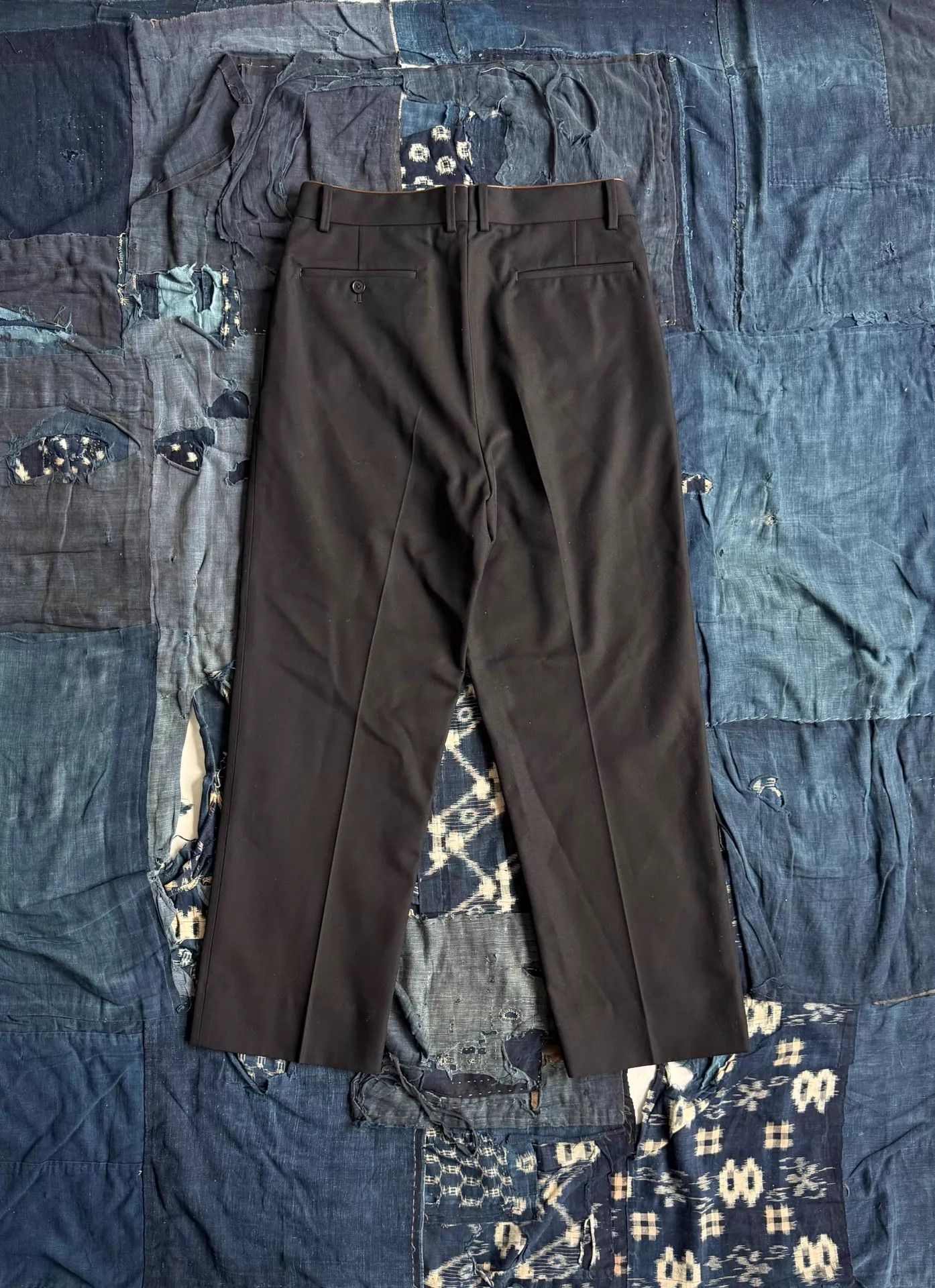 A.PRESSE A.PRESSE 24aw wool kersey leather trousers blk 1 Size US 30 / EU 46 - 2 Thumbnail