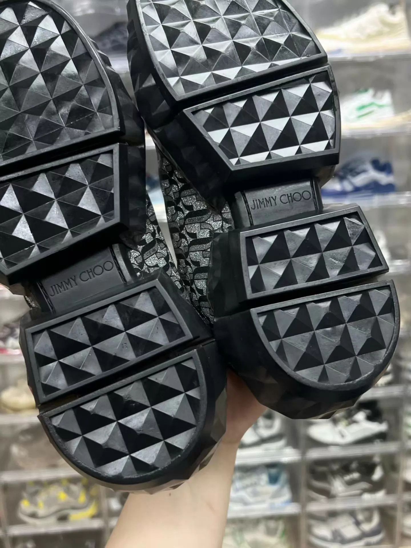Jimmy Choo Jimmy Choo All Over Print Sneakers 38.5 EU Like New Size US 8 / IT 38 - 9 Thumbnail