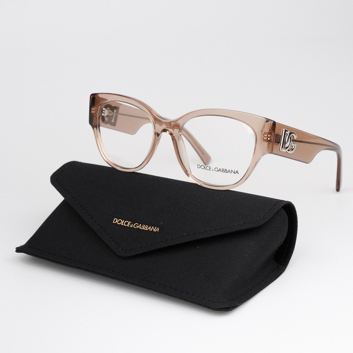 DOLCE & GABBANA スクエアフレムメカネ DG3377 3432 Dolce & Gabbana DG3377 Eyeglasses | FramesDirect.com