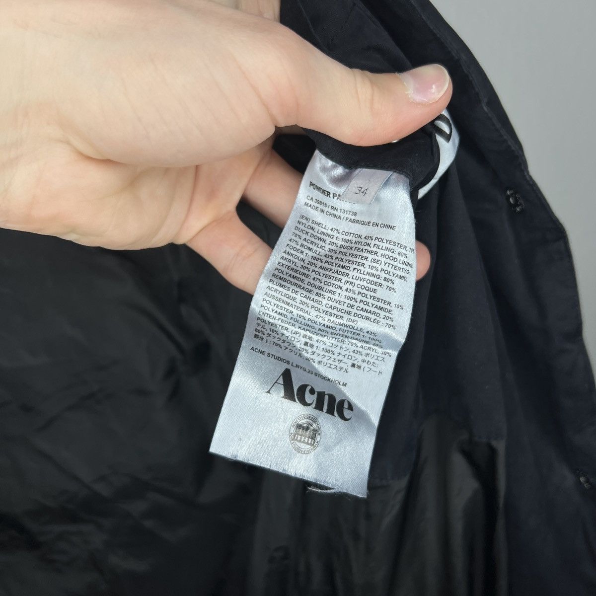 Acne Studios Acne Studios Puffer Down Jacket Parka Coat Powder Paw13 Size US L / EU 52-54 / 3 - 10 Thumbnail