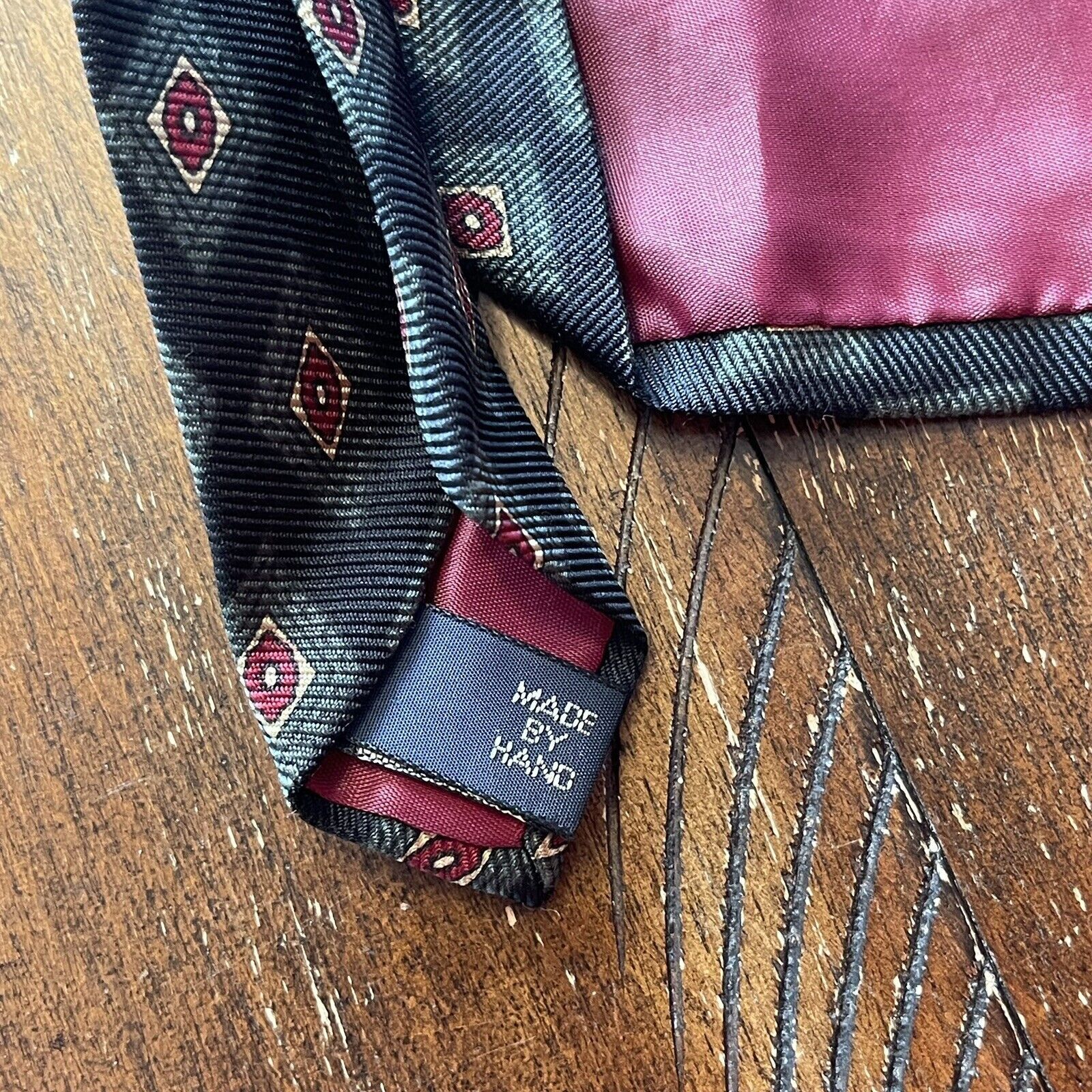 Polo Ralph Lauren Vtg Polo Ralph Lauren Geometric 100% Silk Tie Handmade USA 2 Size ONE SIZE - 5 Thumbnail
