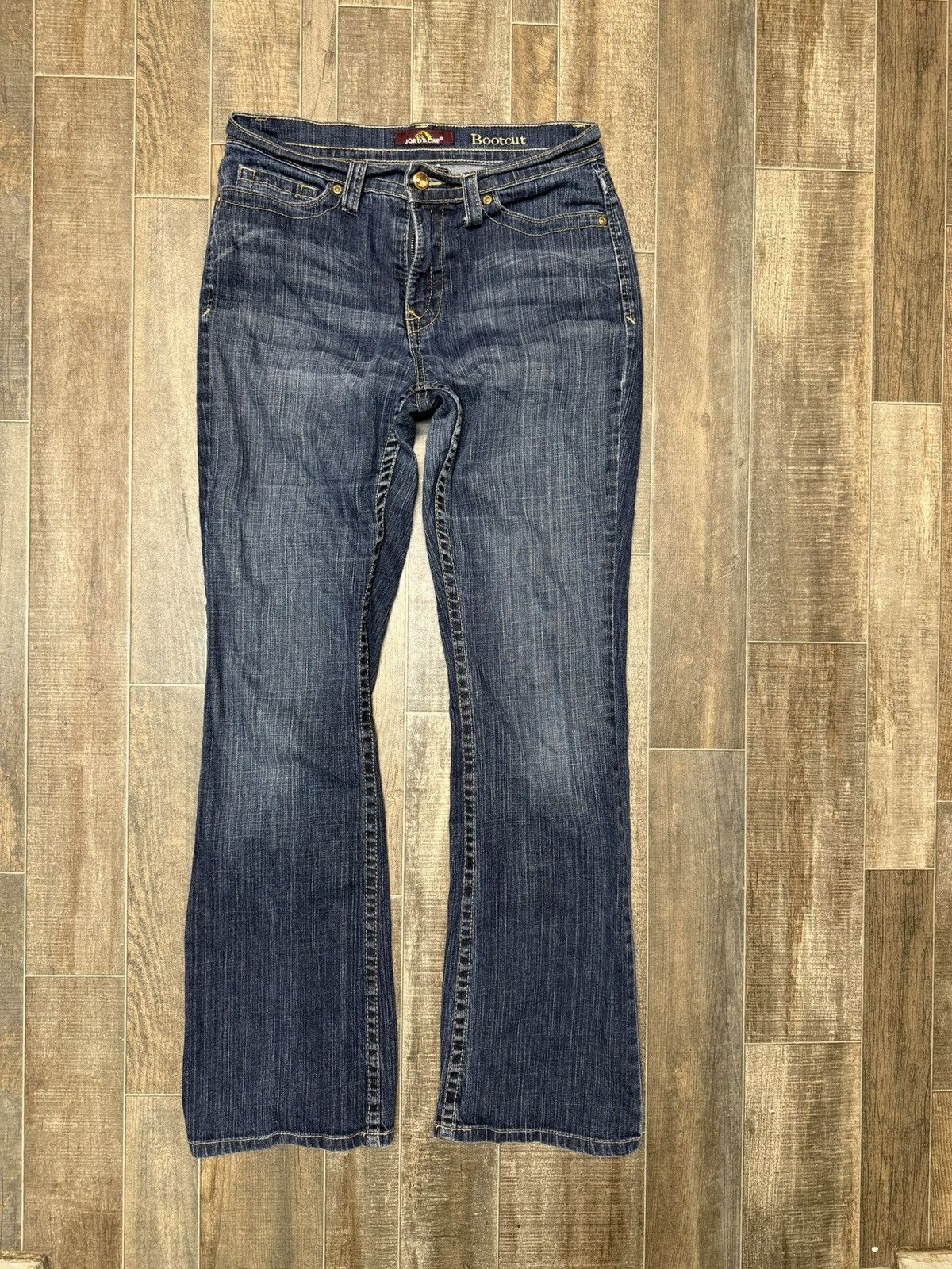 Jordache Vintage Jordache Dark Blue Denim Jeans Bootcut Fit Size 30" / US 8 / IT 44 - 1 Thumbnail