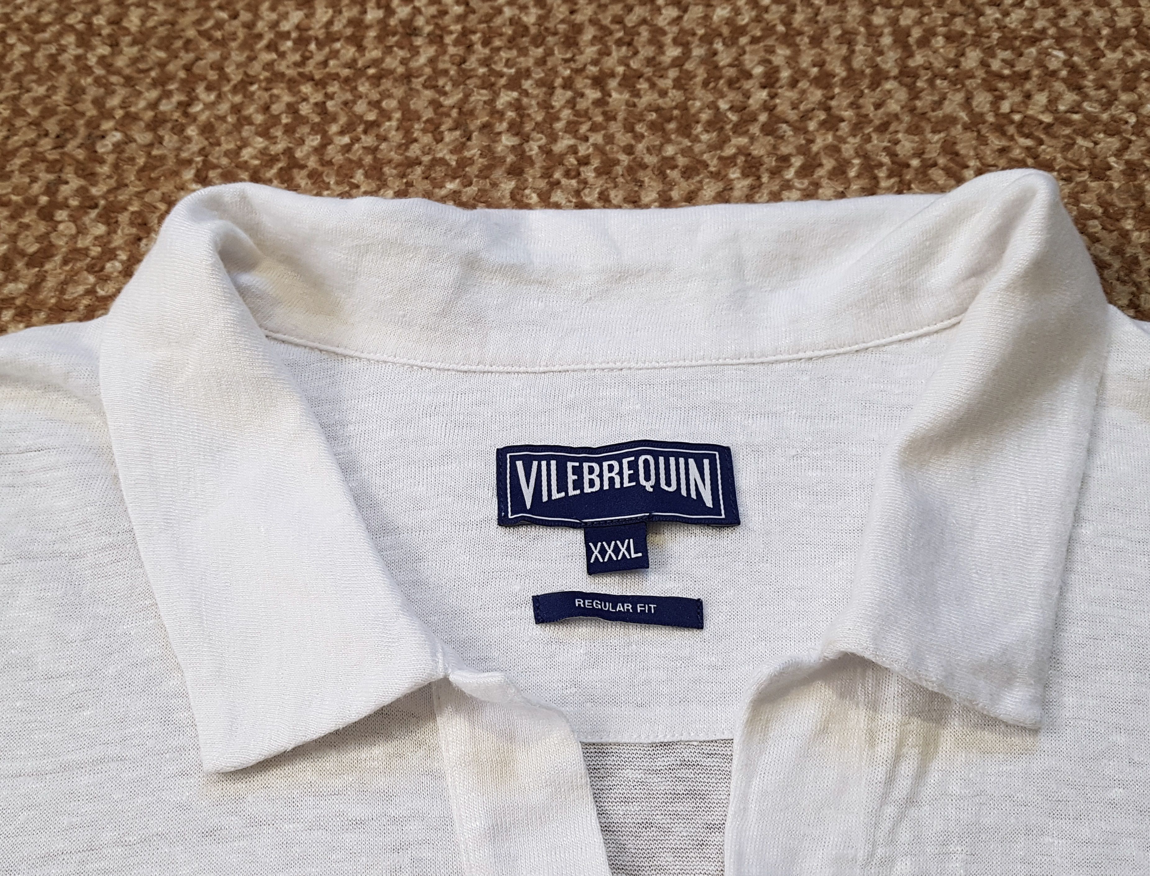 Vilebrequin Vilebrequin RRP $190 Pyramid Solid Linen Jersey Polo sz 3XL Size US XXL / EU 58 / 5 - 7 Thumbnail