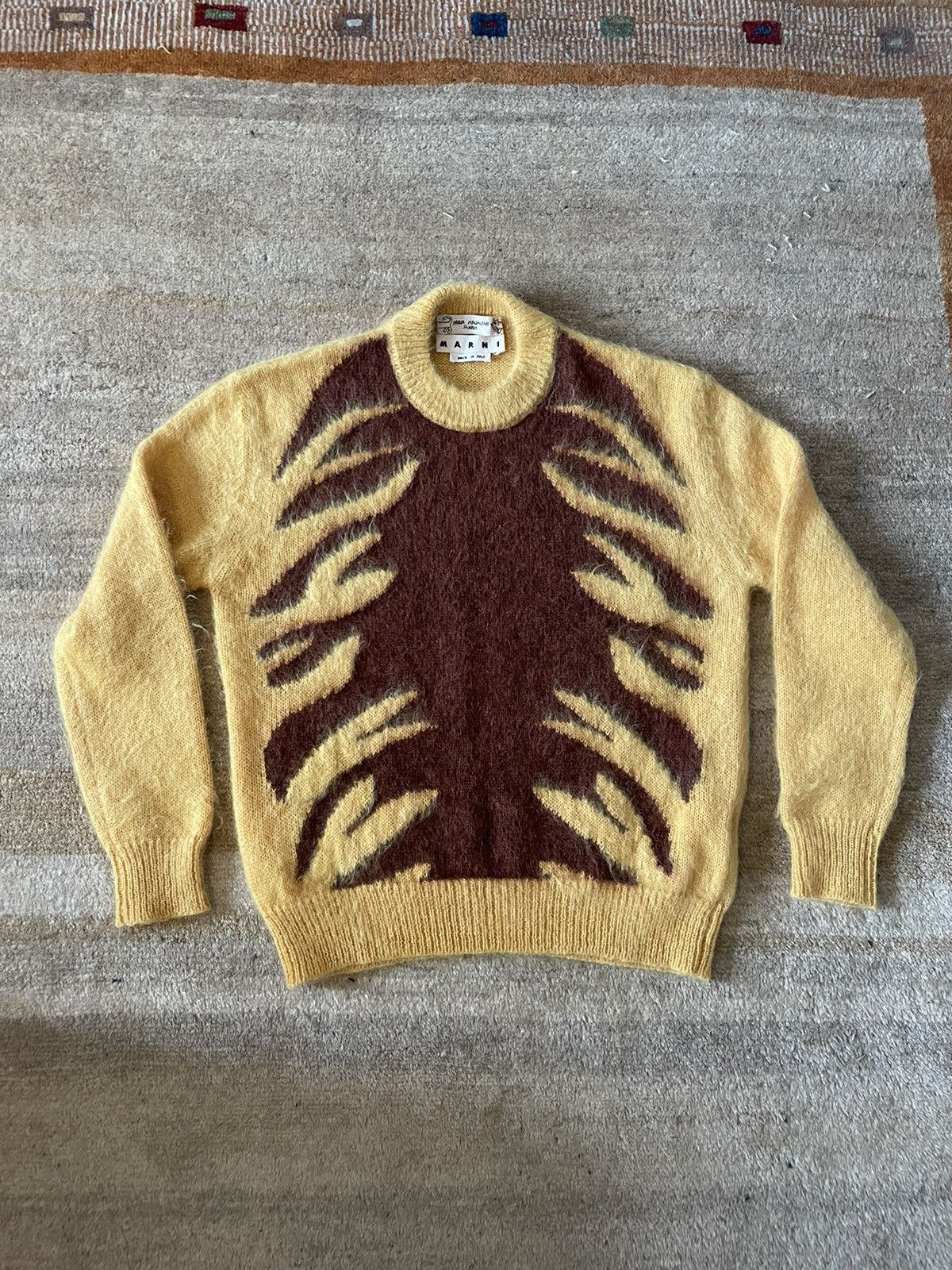 Marni Marni x Maria Magdalena Suarez Tiger Brushed Knit Sweater Size US M / EU 48-50 / 2 - 1 Thumbnail