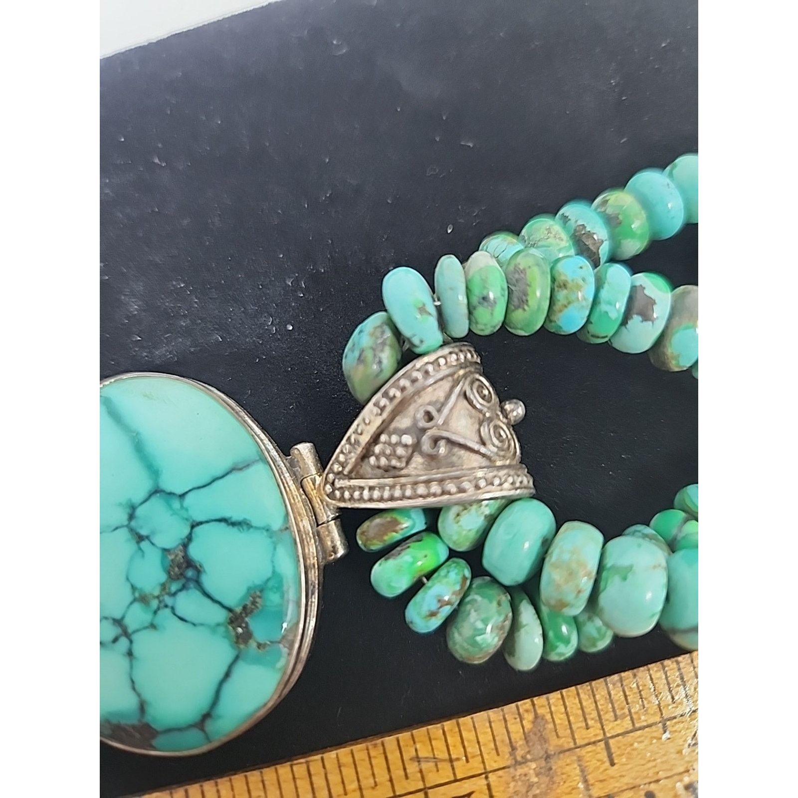 Other Sterling Southwestern Turquoise Beaded And Pendant Necklace Size ONE SIZE - 10 Thumbnail