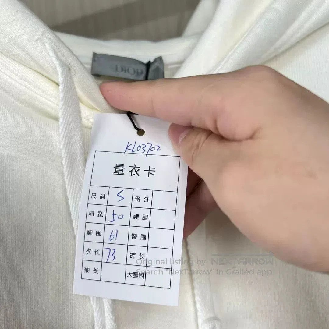 Dior Dior 1947 Embroidered Letter Hoodie. Size S / US 4 / IT 40 - 7 Thumbnail