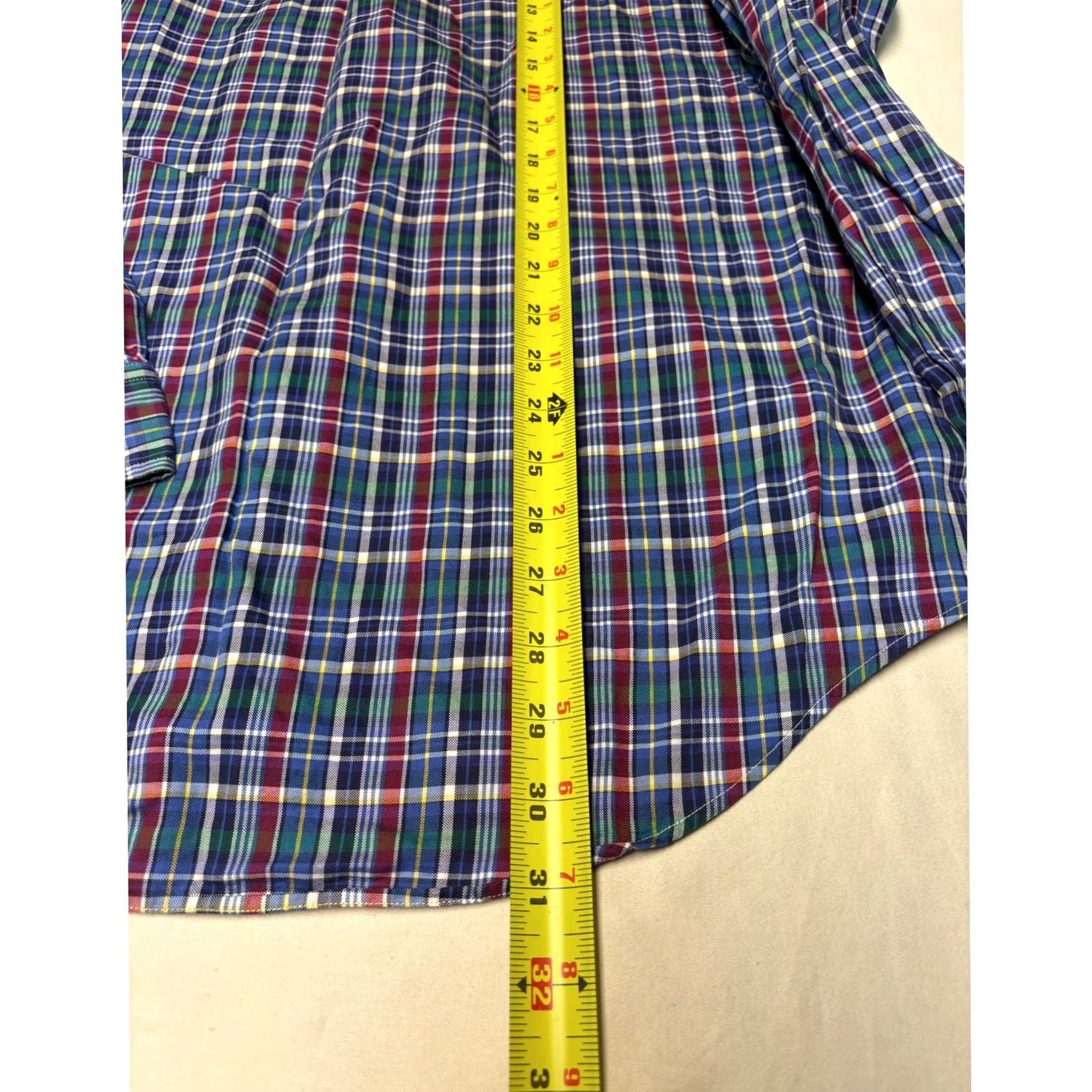 Polo Ralph Lauren Polo Ralph Lauren Mens L Plaid Button Down Shirt Blue Green Red Cotton L/G Size US L / EU 52-54 / 3 - 7 Thumbnail