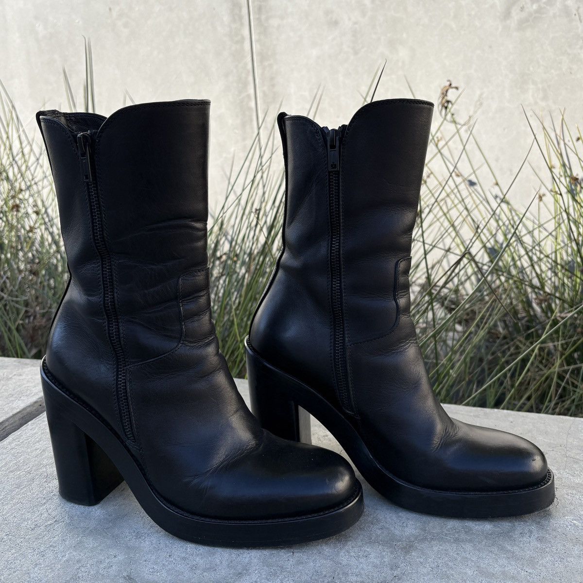 Ann Demeulemeester Leather Boots