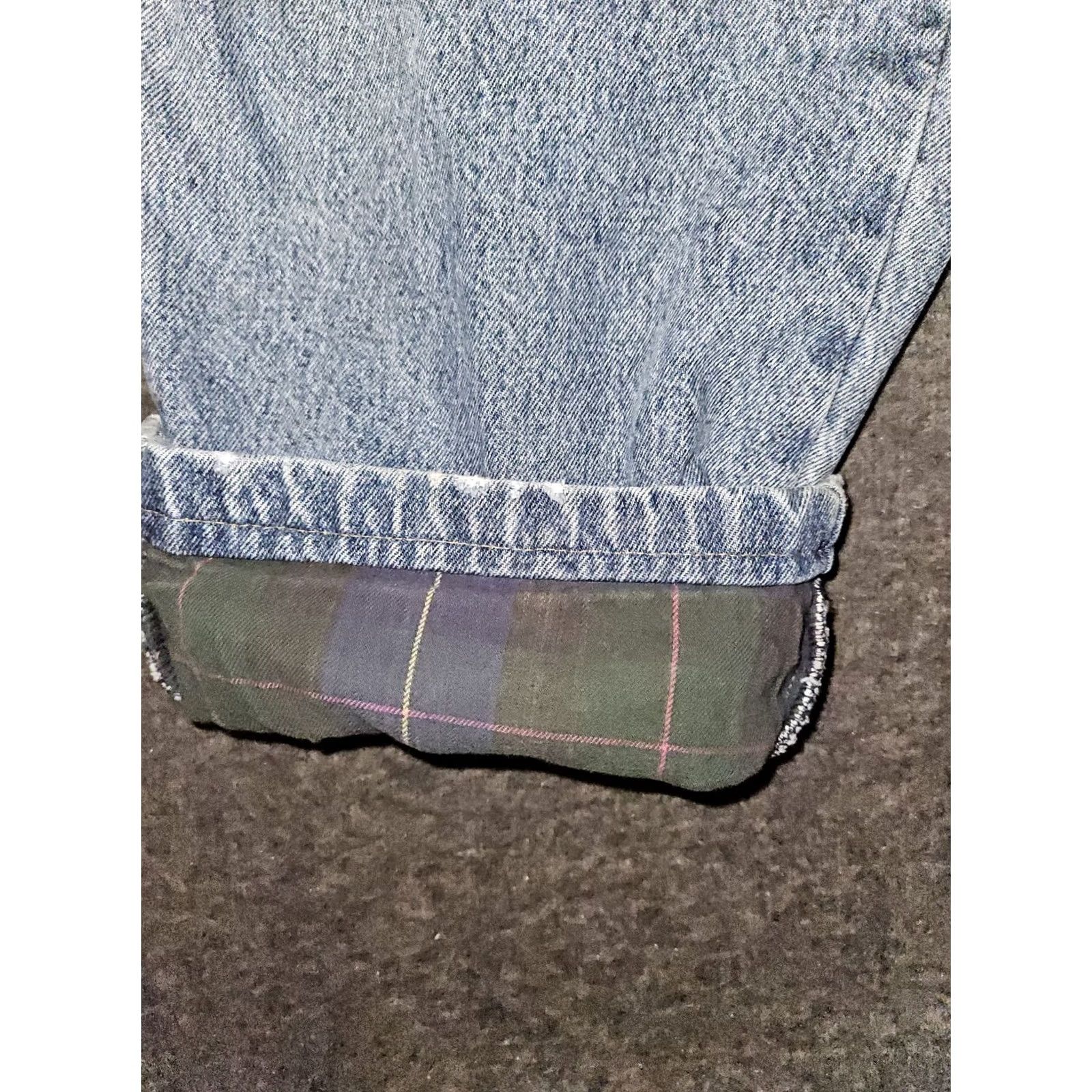 Vintage VINTAGE Cabela's Jeans Men 38x30 Blue Denim Lined High Rise Distressed Regular Rise 90s Outdoors Mens Jeans Size US 38 / EU 54 - 6 Thumbnail