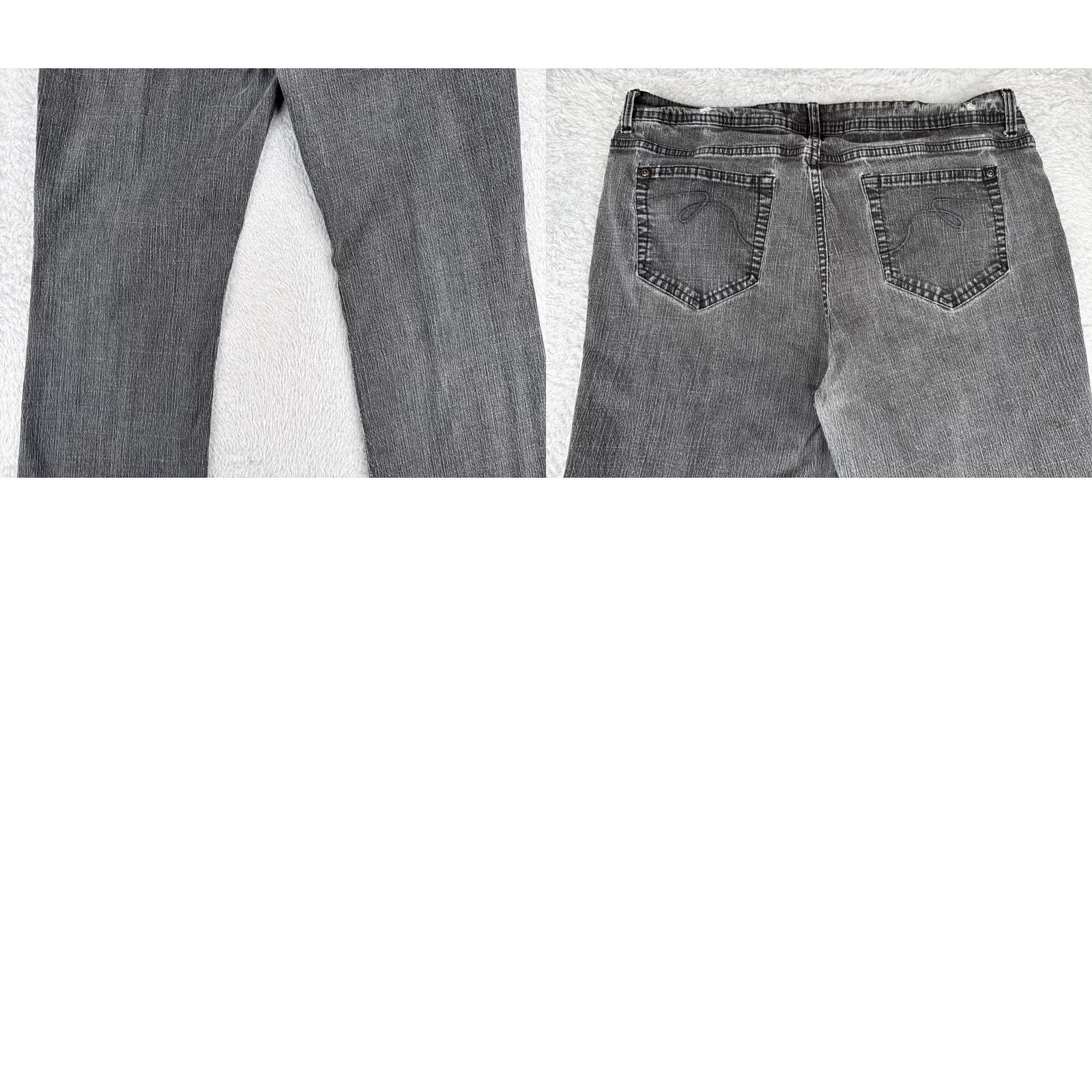 Faded Glory Faded Glory Jeans Women 34x31 Black Denim Bootcut Mid Rise Cotton Blend 1 Size 25" / US 0 / IT 36 - 10 Thumbnail