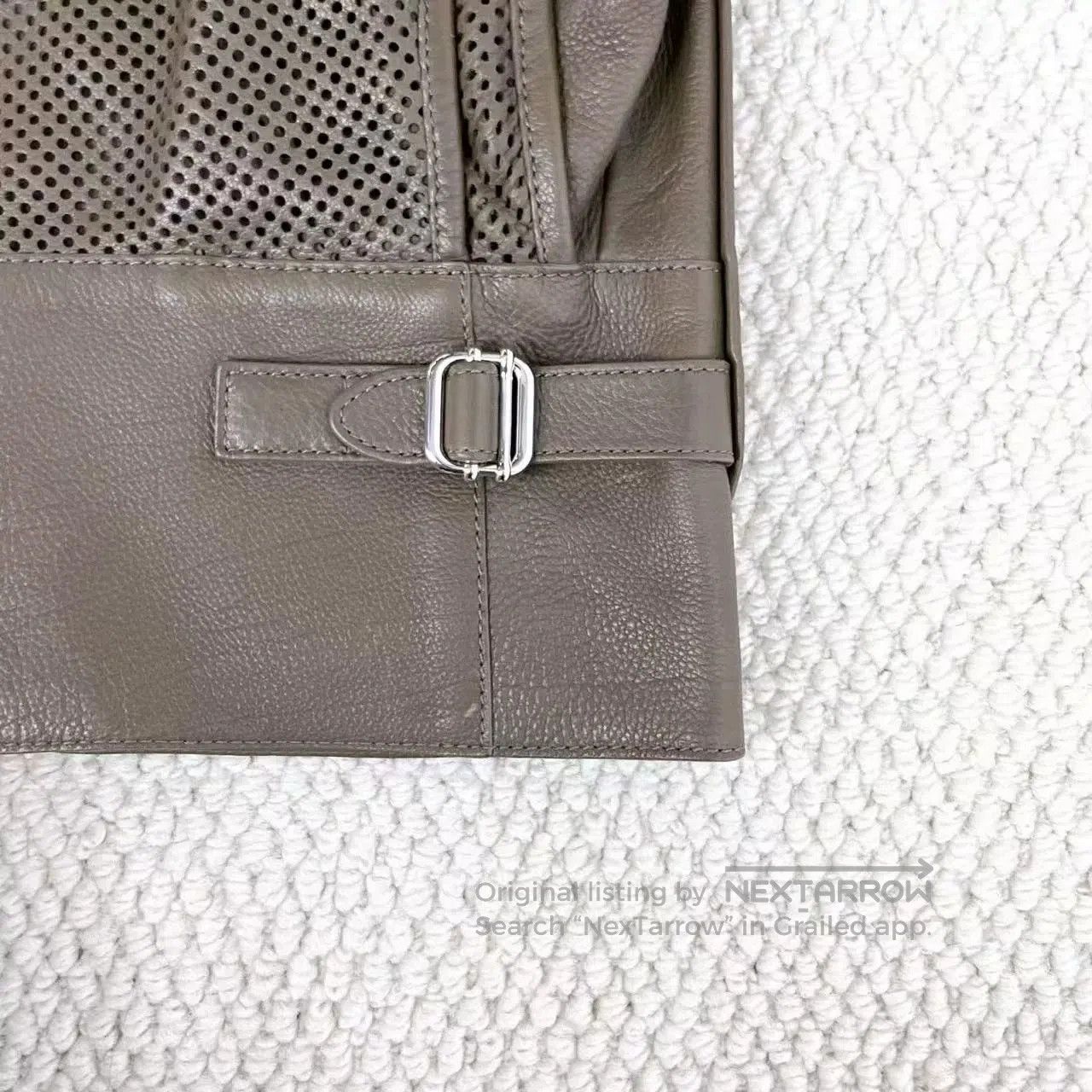 Hermes Hermes Olive Green Leather Jacket. Size XXS / US 00 / IT 34 - 4 Thumbnail