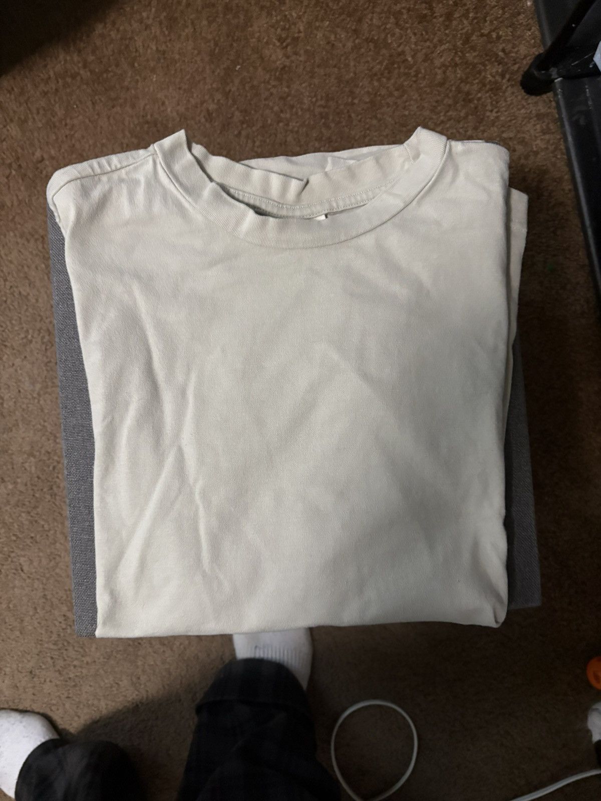 Cotton On Heavyweight Cotton On Cream Oversized Blank Tee Size US S / EU 44-46 / 1 - 2 Thumbnail