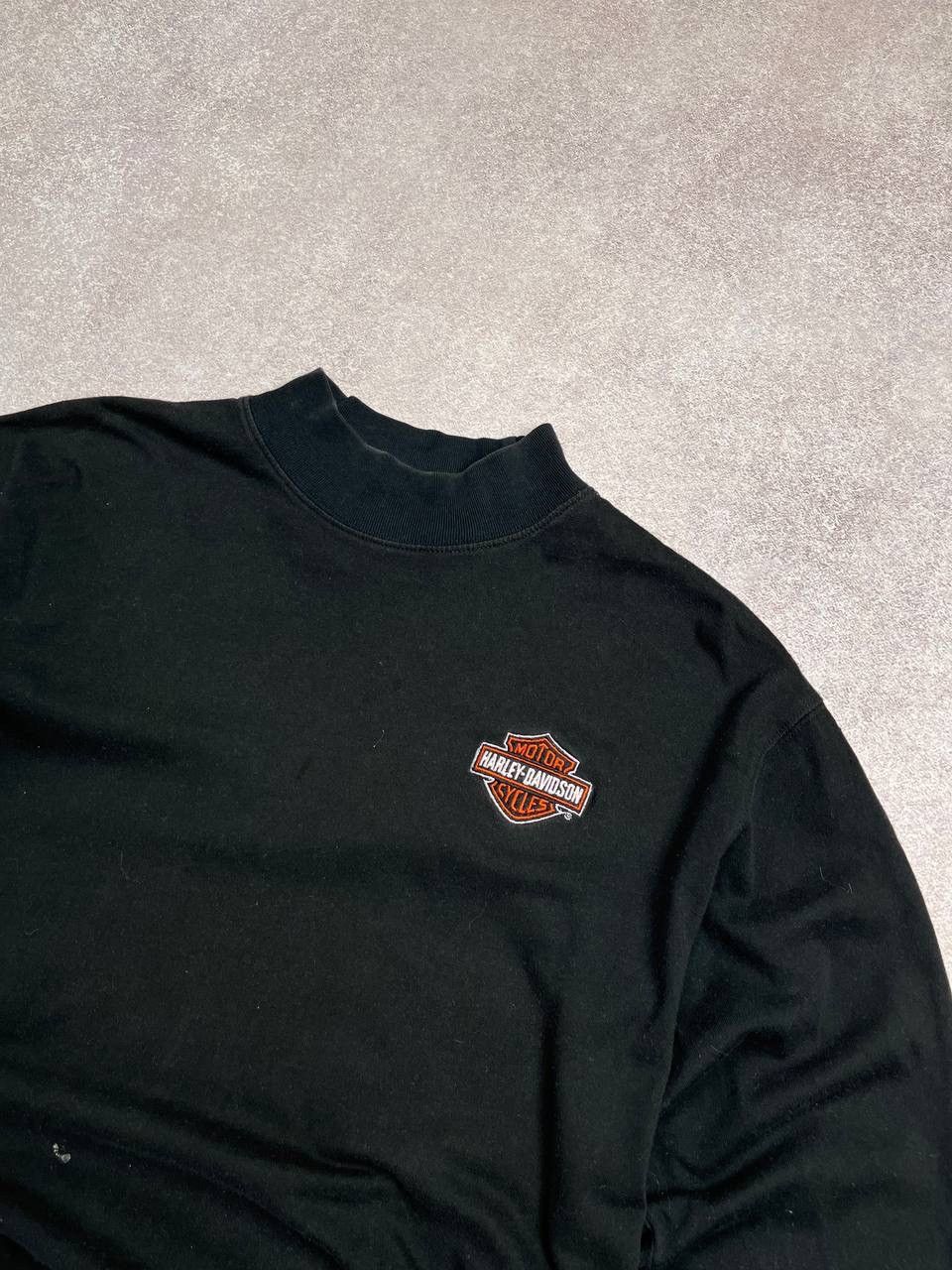 Vintage Vintage Harley Davidson Boxy Turtleneck Sweatshirt Y2K M Size US M / EU 48-50 / 2 - 2 Thumbnail
