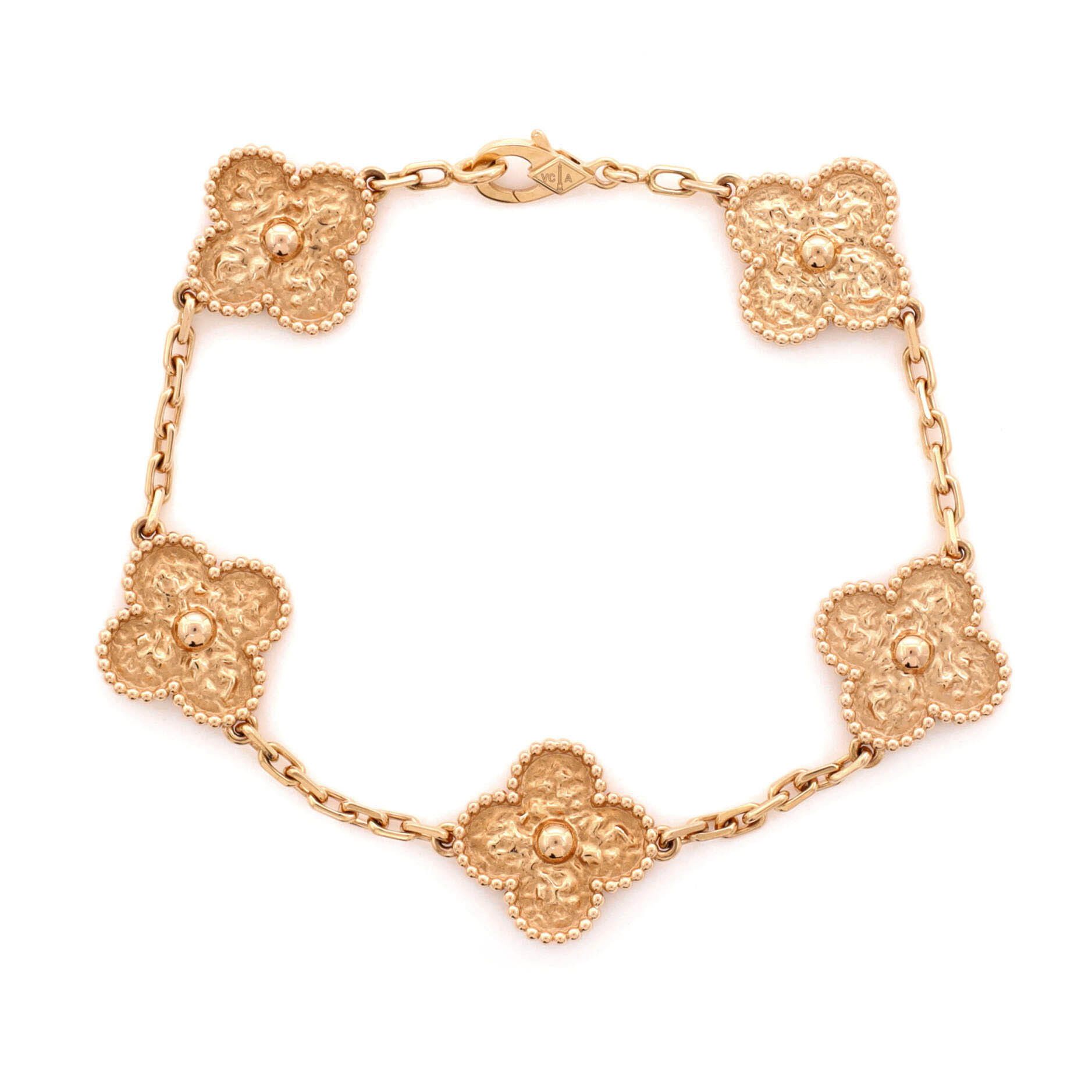 Van Cleef & Arpels Vintage Alhambra 5 Motifs Bracelet Size ONE SIZE - 1 Thumbnail