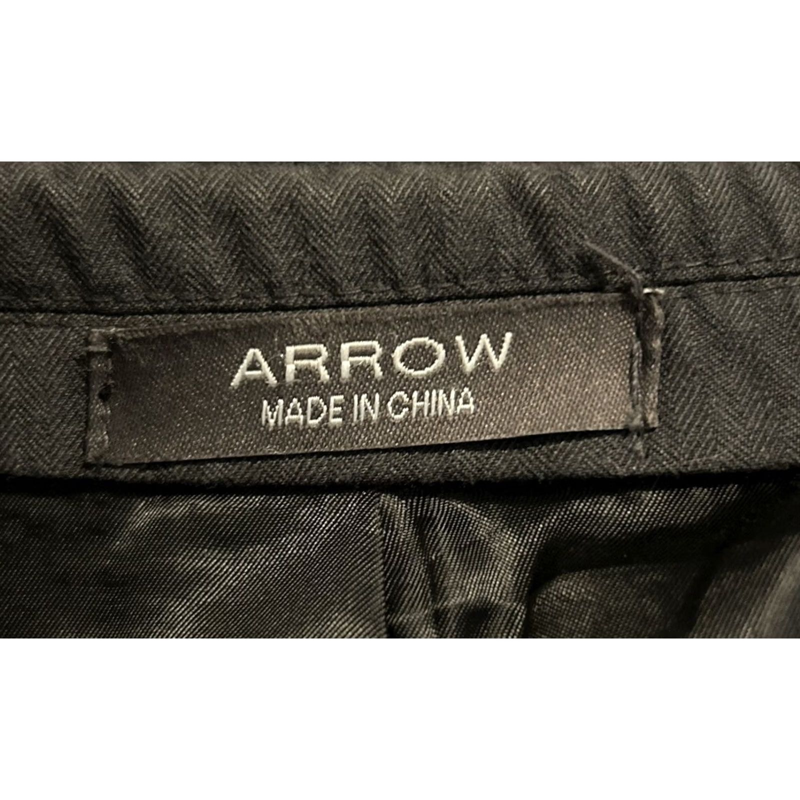 Arrow VINTAGE? Arrow Suit Men Sport jacket Coat Size 38R black buttons pockets formal wear 419 Size 38R - 3 Thumbnail