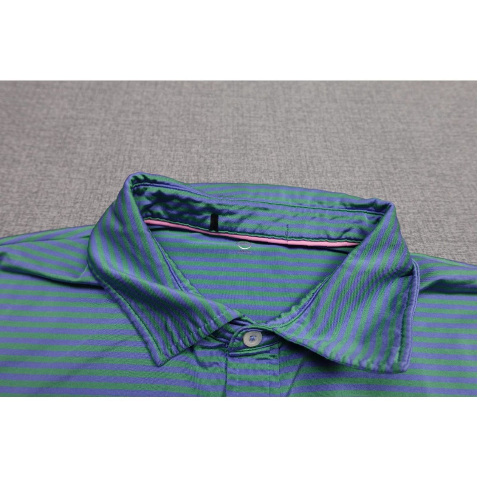 Vintage RLX Polo Mens XL Blue Striped Wicking Performance Stretch Athletic Lightweight Polo Ralph Lauren Golf Shirt Mens XL Blue Size US XL / EU 56 / 4 - 4 Thumbnail