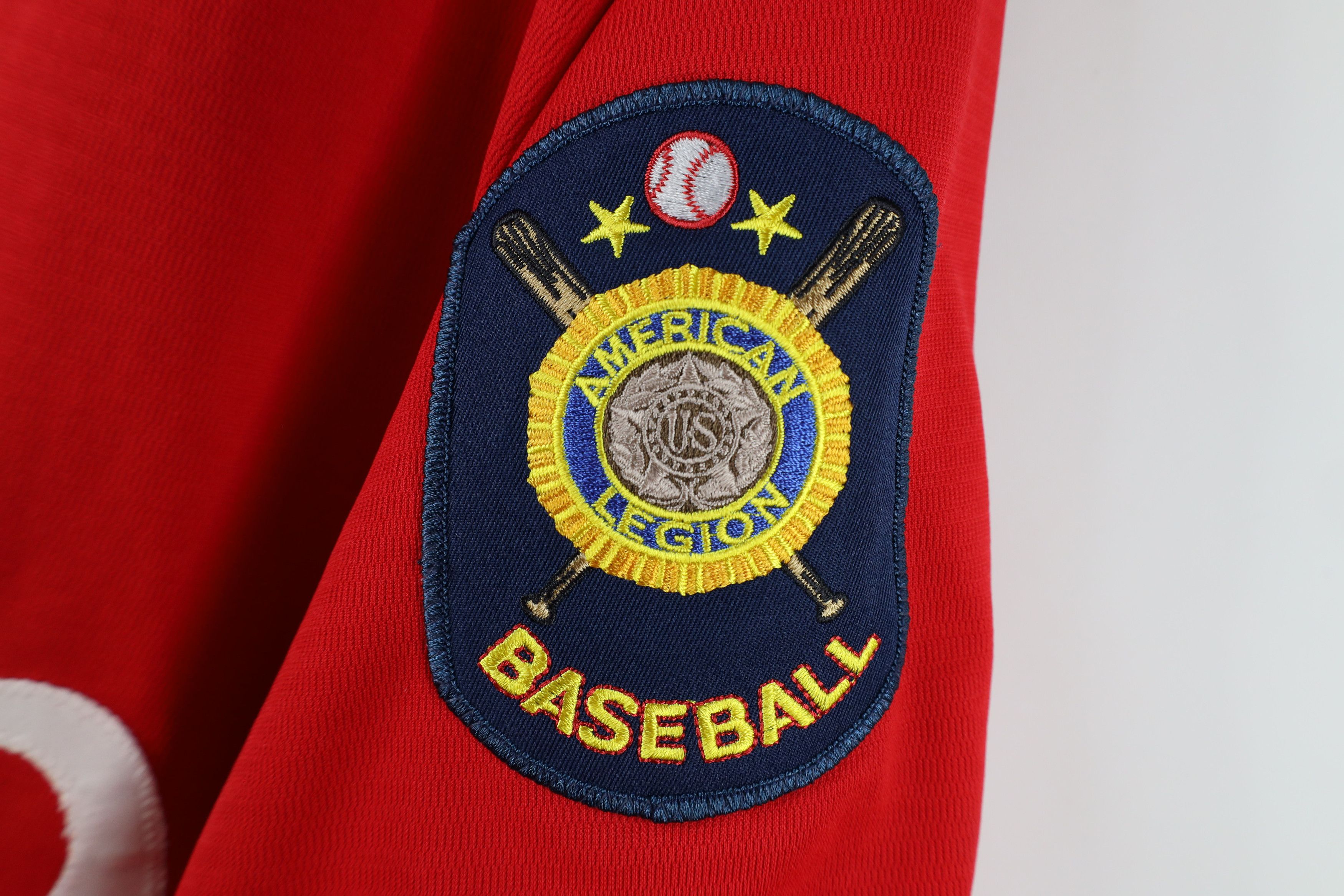 Vintage Vintage 90s Legion Toledo Post 335 Baseball Jersey Red USA Size US XL / EU 56 / 4 - 4 Thumbnail
