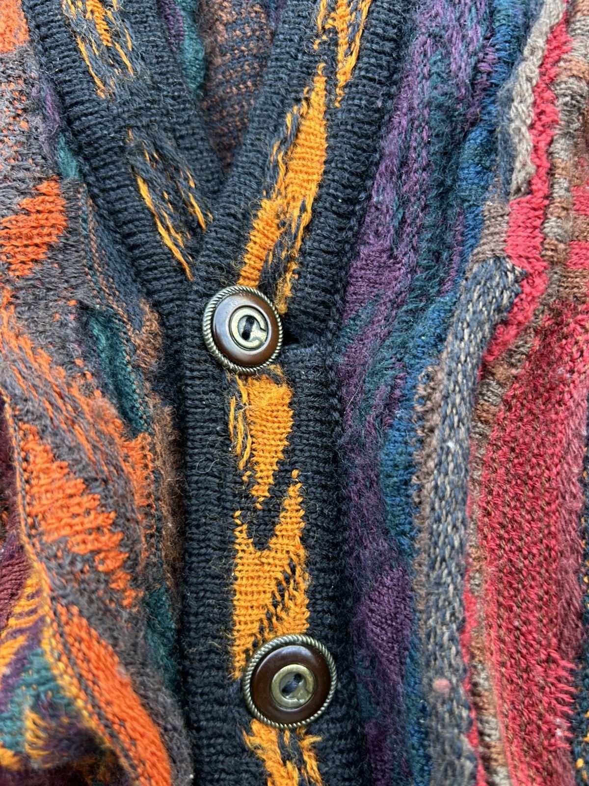 Coogi CRAZY RARE VINTAGE COOGI 3D CABLE KNIT CARDIGAN Size US M / EU 48-50 / 2 - 12 Thumbnail