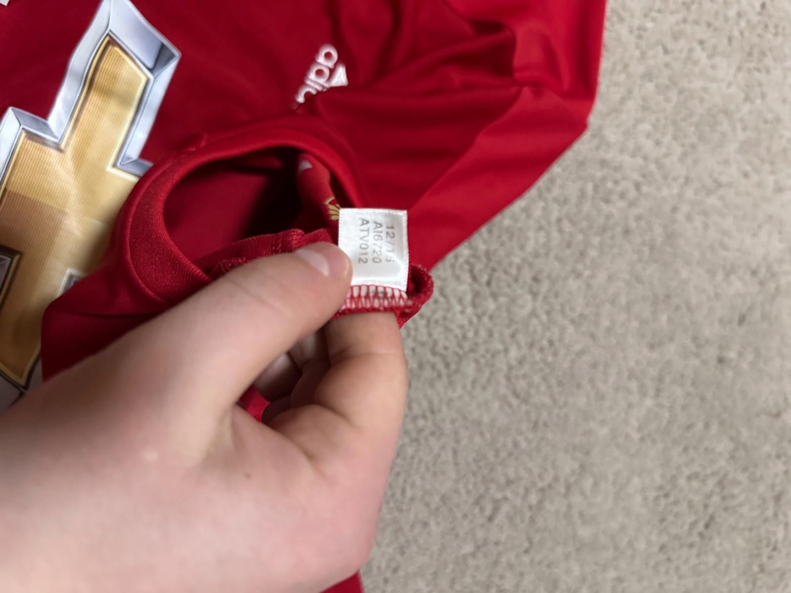 Adidas Manchester United 2016/17 Home Football Shirt Jersey Adidas Size US XL / EU 56 / 4 - 5 Thumbnail