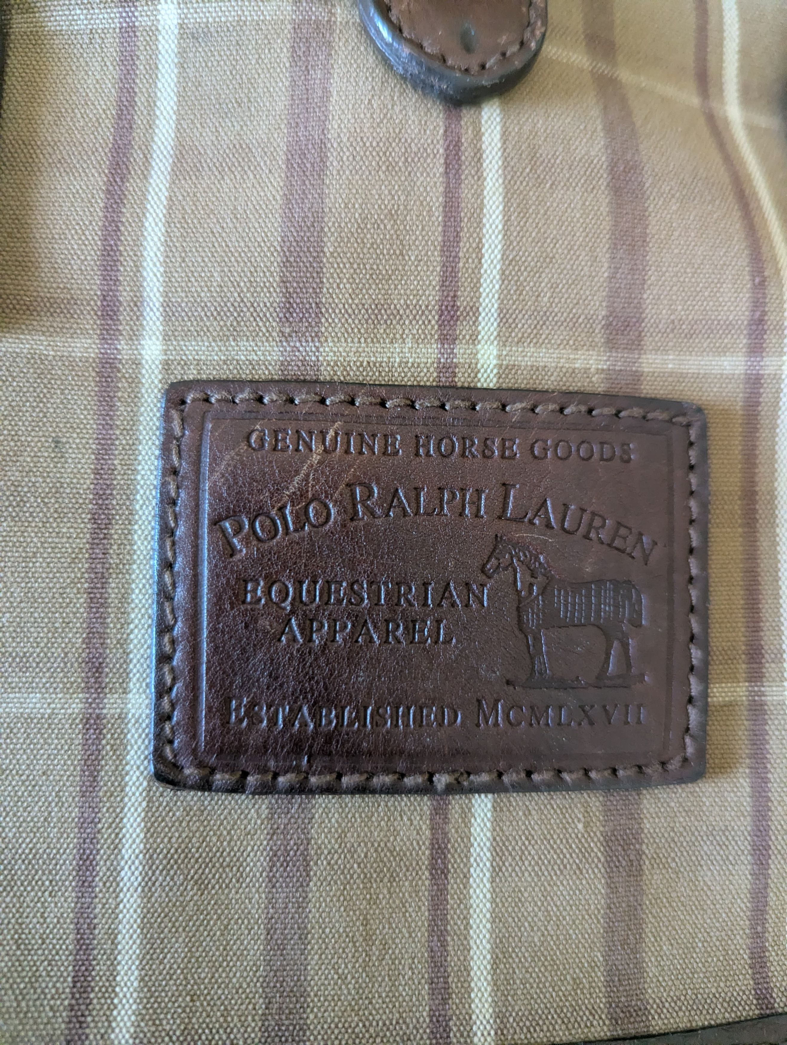 Ralph Lauren Vintage Ralph Lauren plaid with Leather Trim Bag Size ONE SIZE - 6 Thumbnail