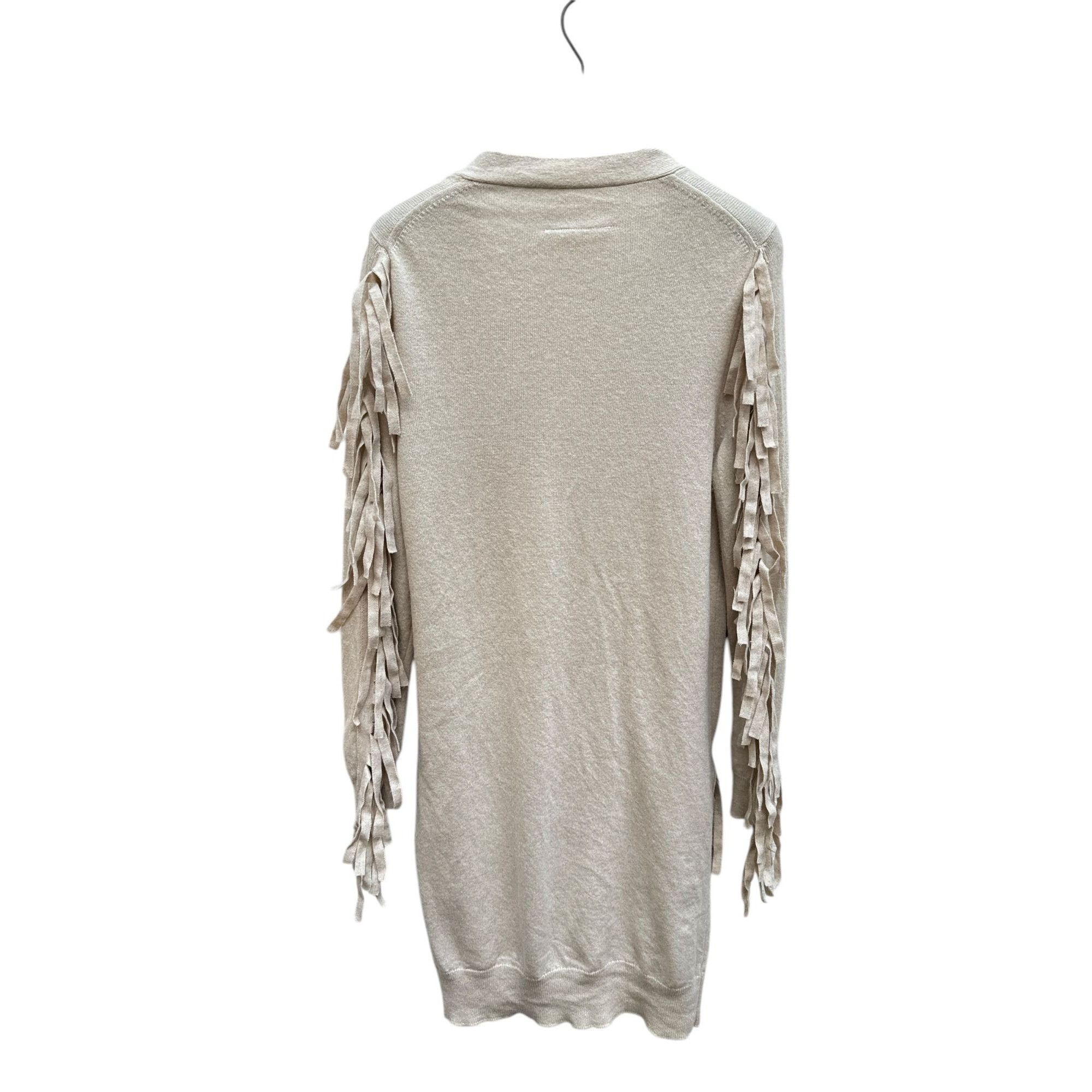 Maison Margiela Beige Wool Fringed Cardigan Size XS / US 0-2 / IT 36-38 - 5 Thumbnail