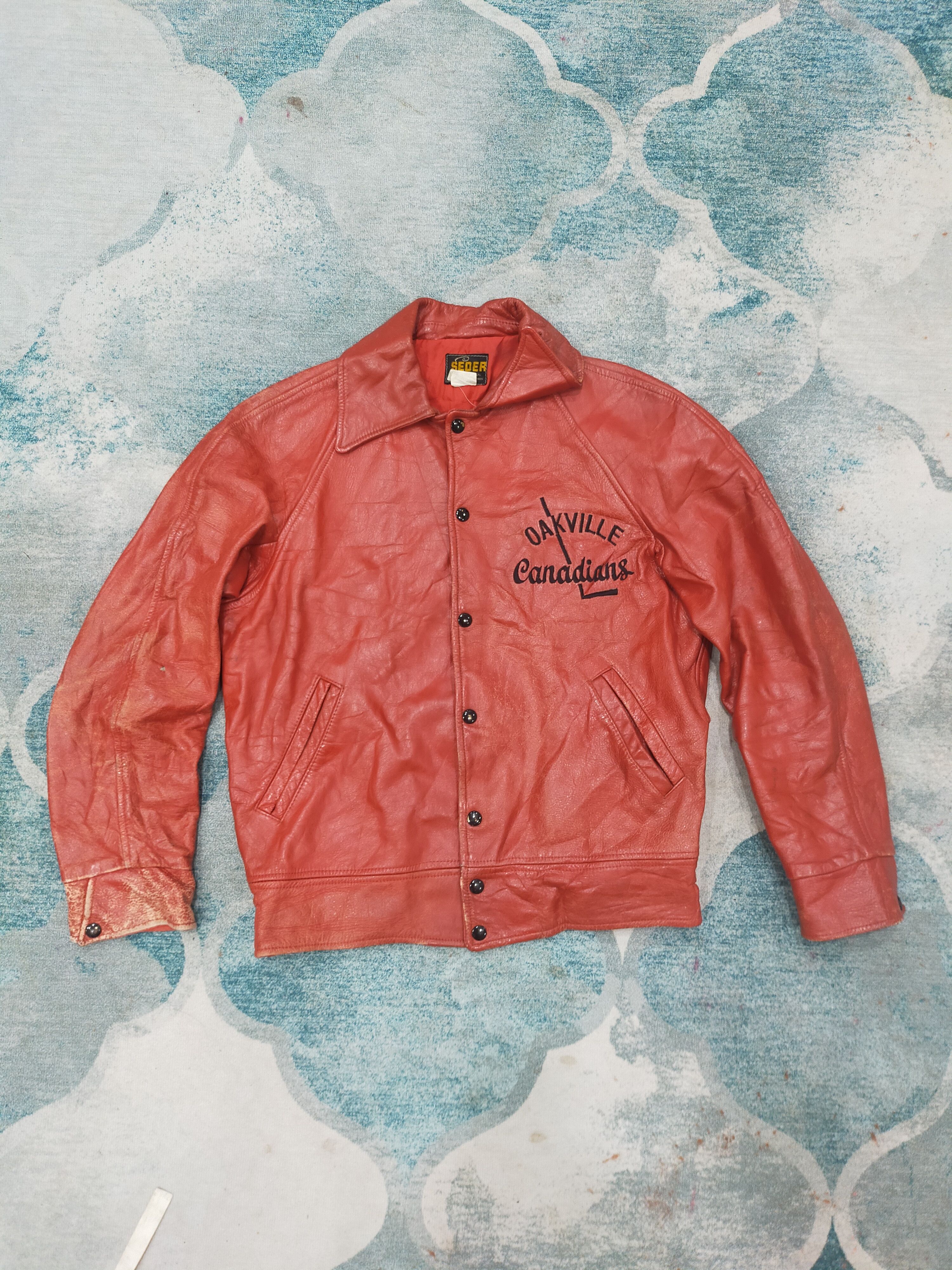 Vintage Seder Sportswear Leather Jacket