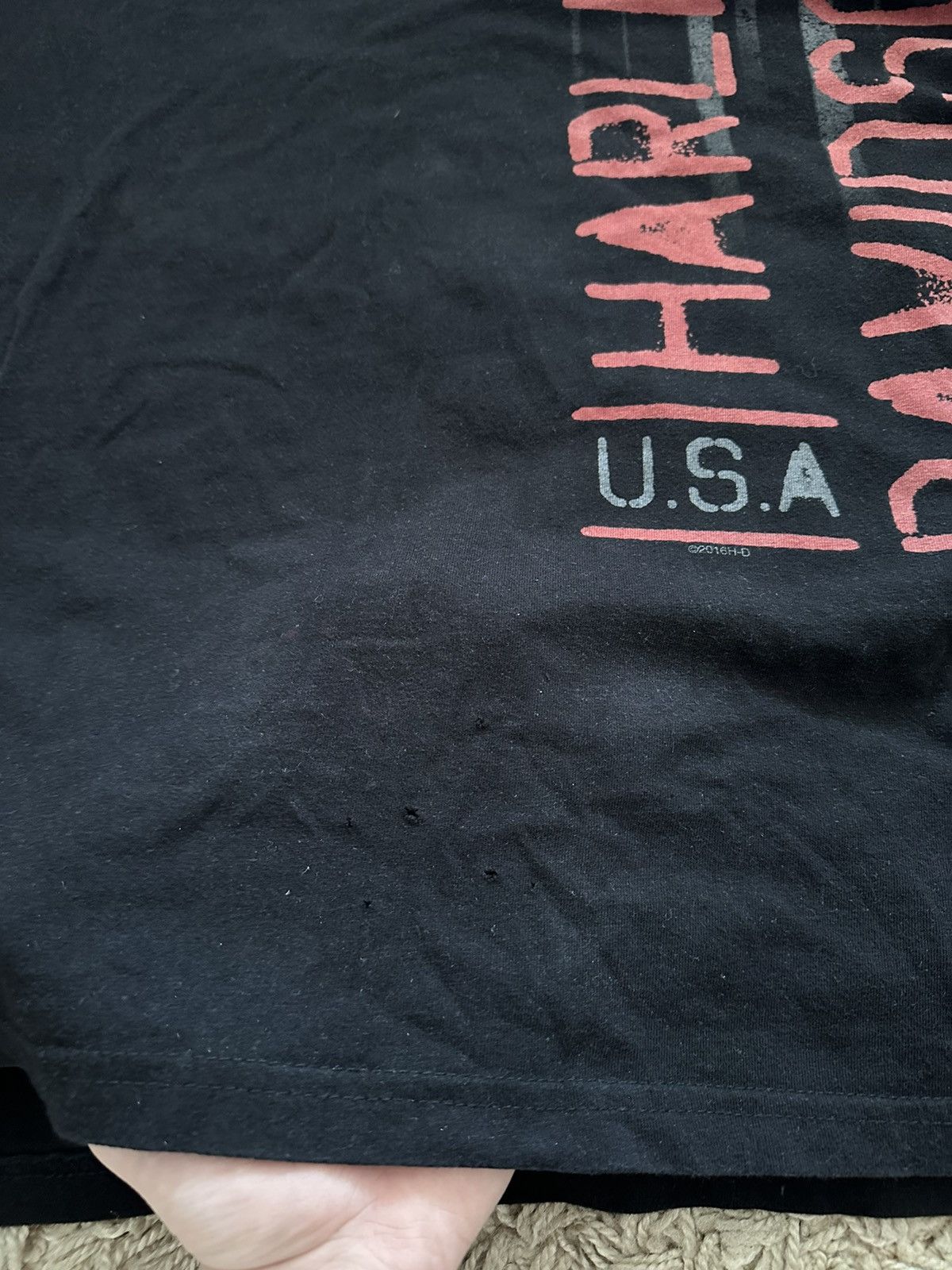 Harley Davidson × Vintage 🔥VINTAGE Y2K DISTRESSED HARLEY DAVIDSON T-SHIRT🔥 Size US XL / EU 56 / 4 - 3 Thumbnail