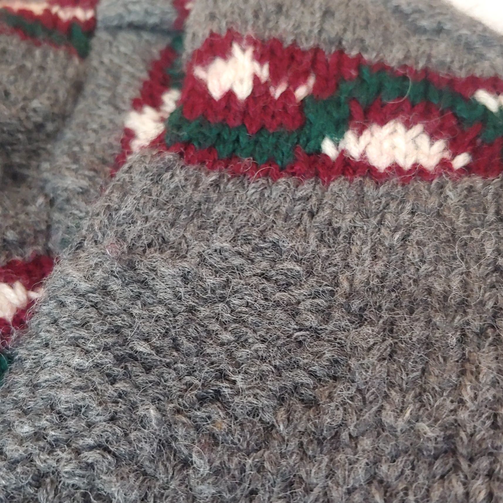 Vintage VINTAGE Skyr Sweater Medium Wool Gray Striped Pullover Crew Neck Long Sleeve Casual Women Ski Winter Gro... Size M / US 6-8 / IT 42-44 - 5 Thumbnail