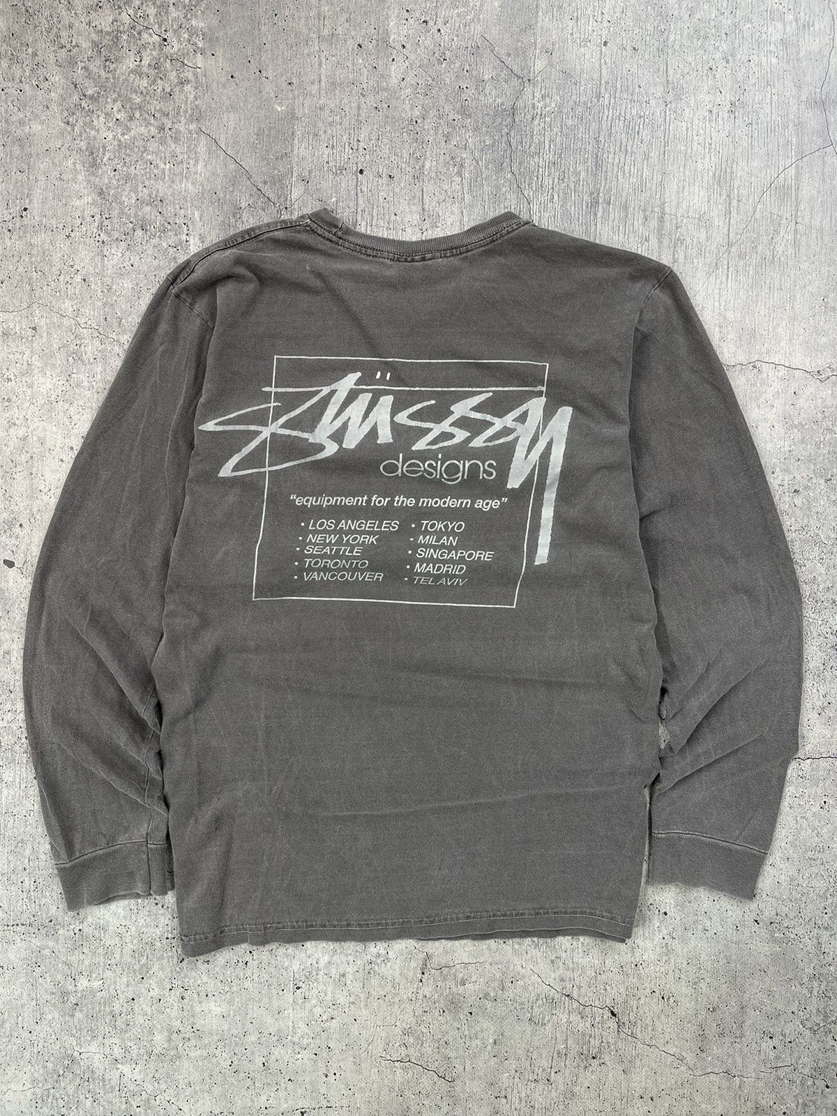 Stussy Stussy Y2K Big Logo Long Sleeve Size US S / EU 44-46 / 1 - 1 Thumbnail
