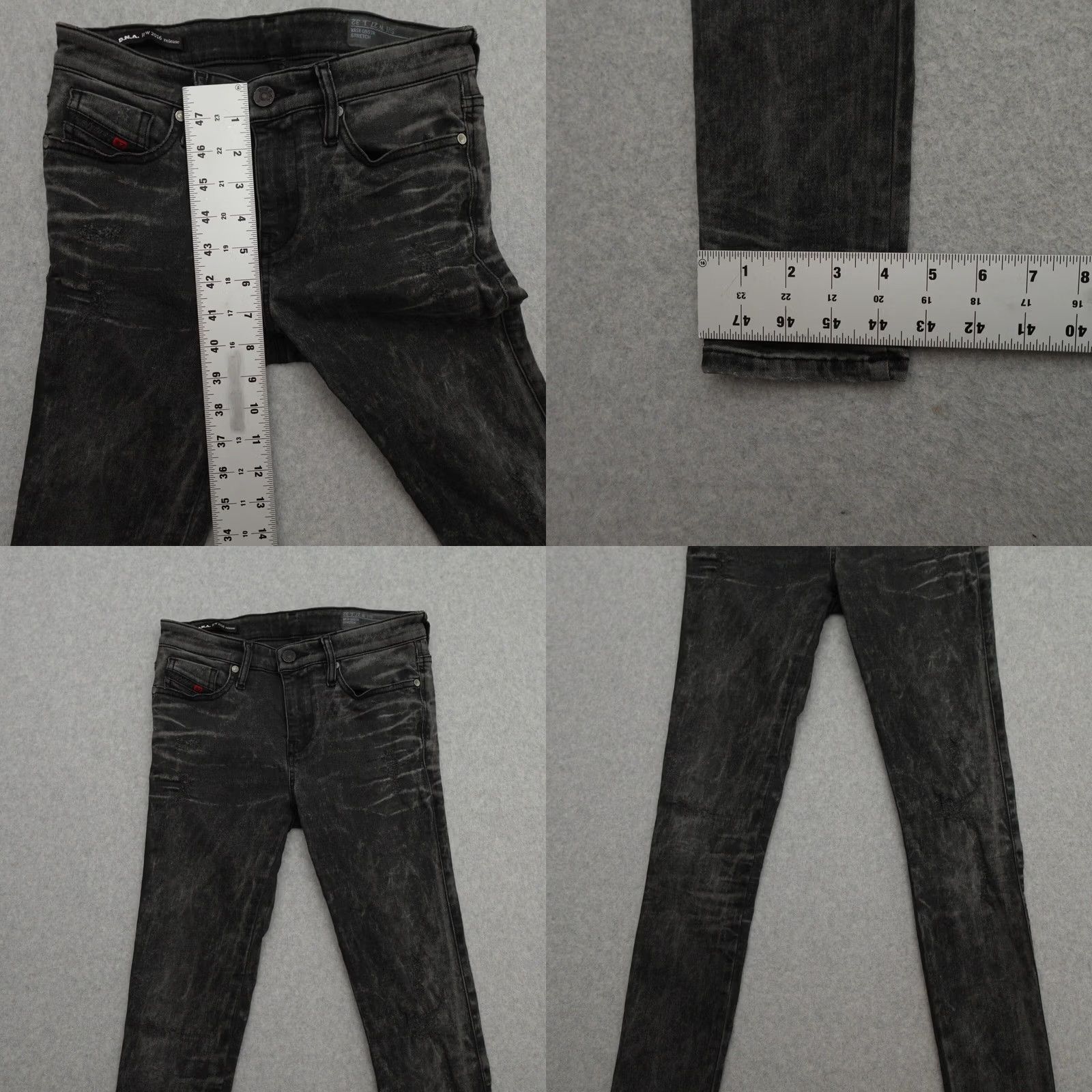 Diesel Diesel Jeans Womens 27 F/W D.N.A. 2016 Skinzee Super Slim Skinny Size 27x30 - PRE-OWNED - Fit Size 27" / US 4 / IT 40 - 8 Thumbnail