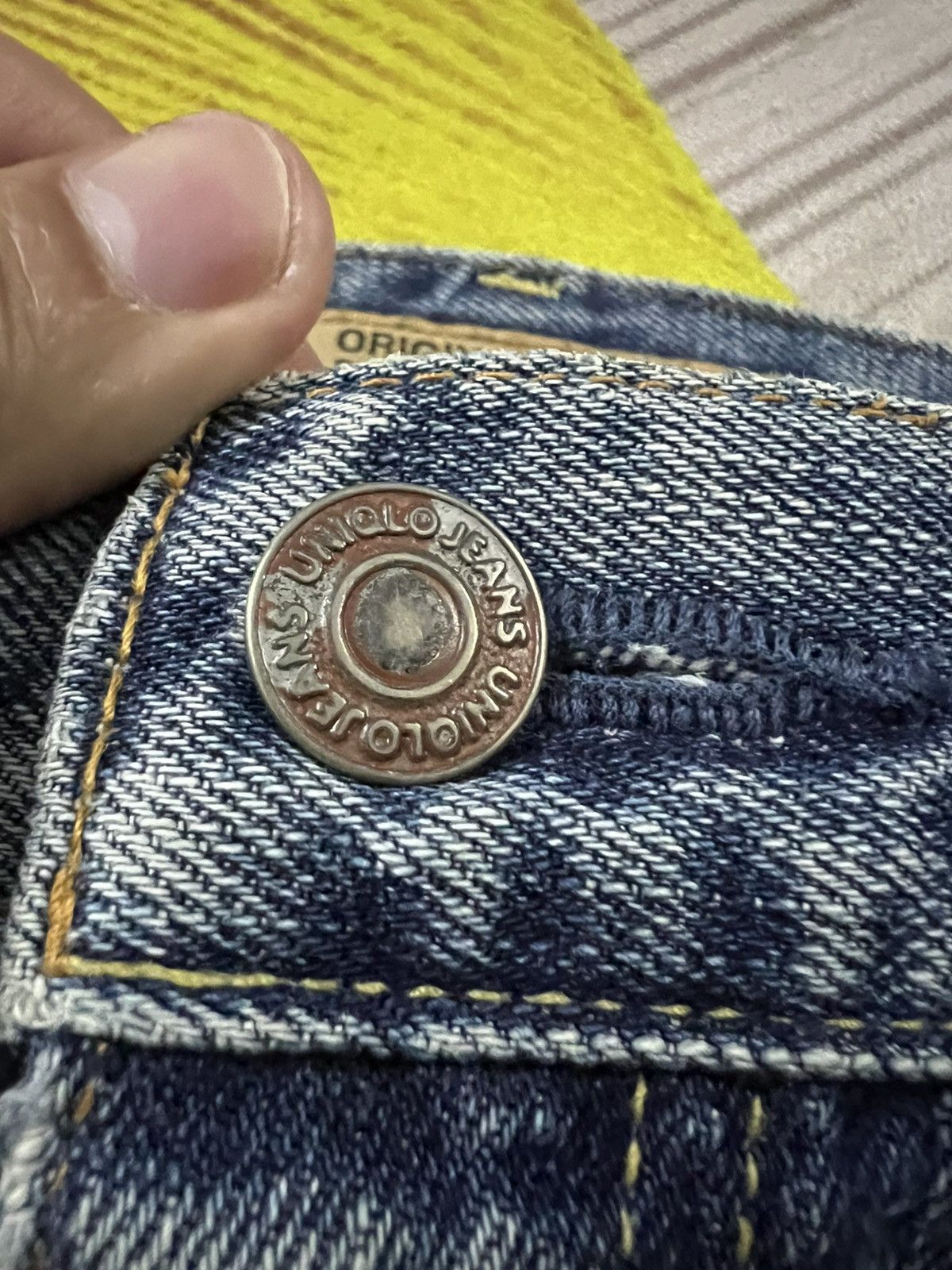 Japanese Brand 💥Flare💥Vintage Uniqlo B-002 light Wash Jean Size US 34 / EU 50 - 11 Thumbnail