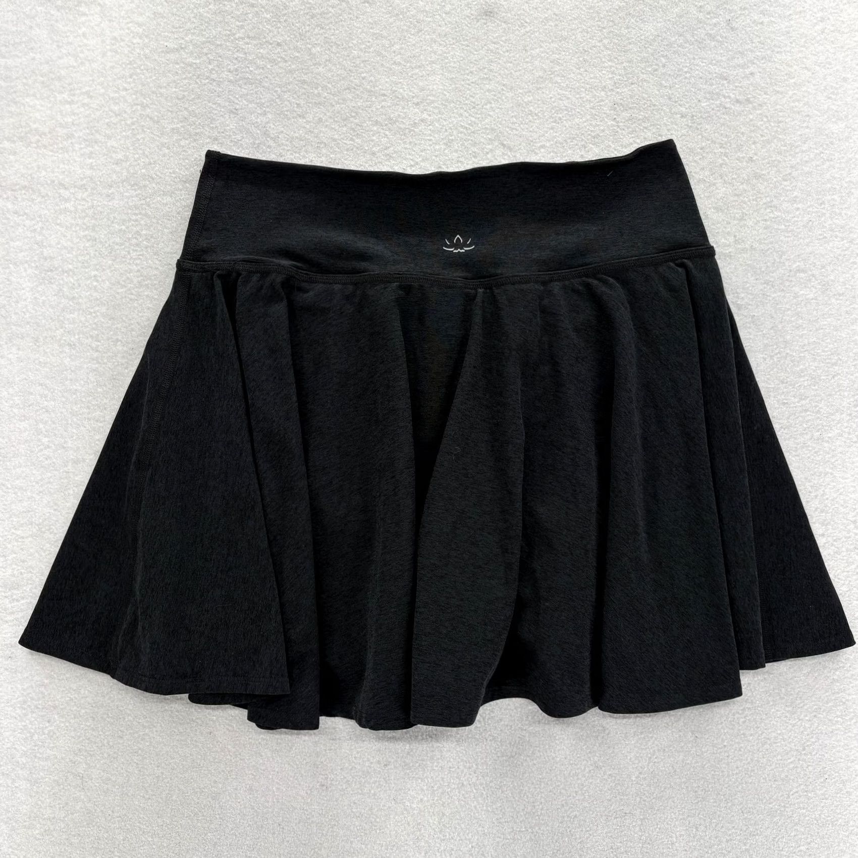 Beyond Yoga Beyond Yoga Skort Womens 1X Black Elastic Lined Pull On Athletic Yoga Gym Short Skirt Plus Size 1X Womens Black Athletic Yoga Skort Size 40" / US 18 - 6 Thumbnail