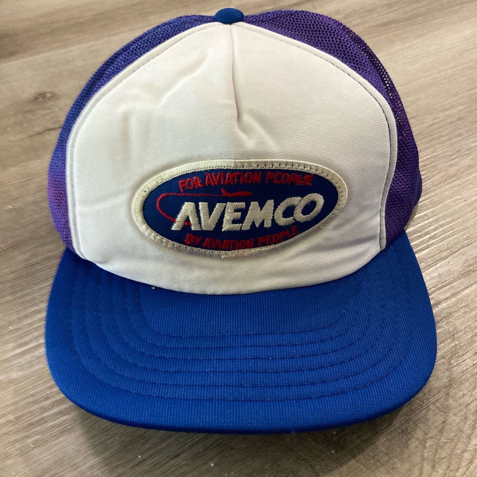 Other Vintage Avemco Aviation Patch Trucker Hat Snapback DAMAGED Size ONE SIZE - 3 Thumbnail