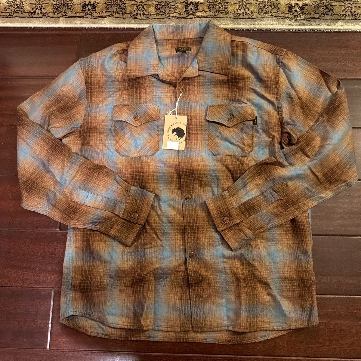 RATS JAPAN Rats Cotton Rayon Flannel Size US L / EU 52-54 / 3 - 1 Thumbnail