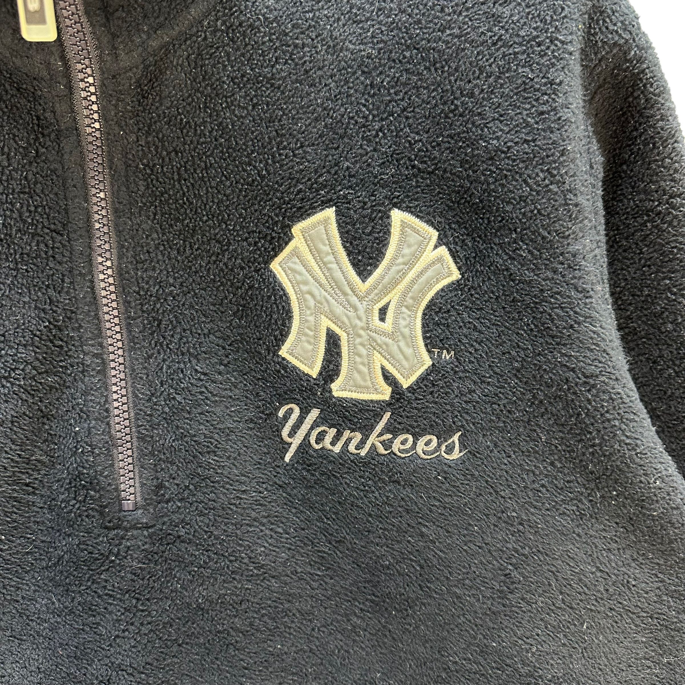 New York Yankees MLB New York Yankees Half Zip Fleece Sweatshirt #A4-0081 Size US XL / EU 56 / 4 - 3 Thumbnail