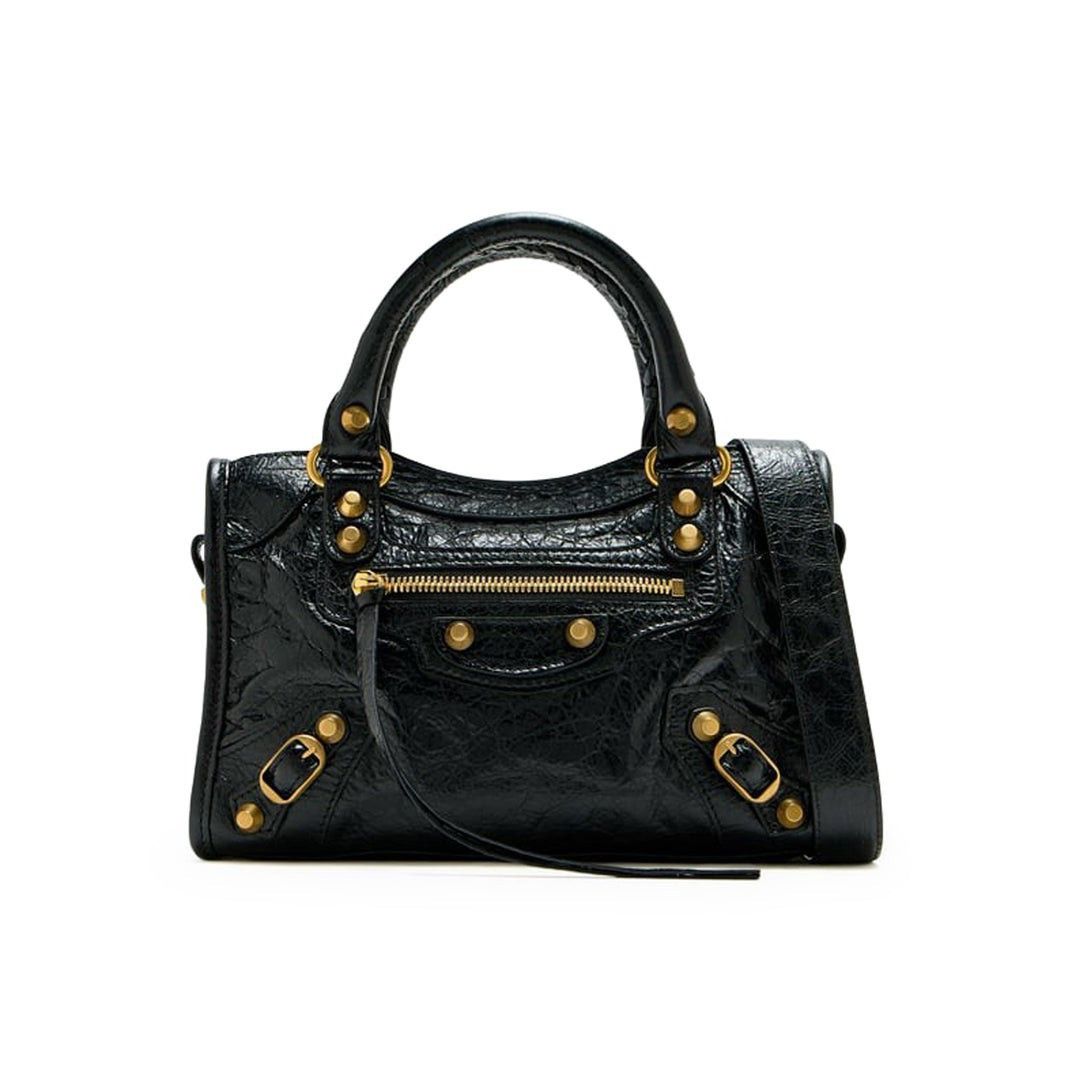 Balenciaga Le City Mini Black Top Handle Bag New & Authentic, Women's