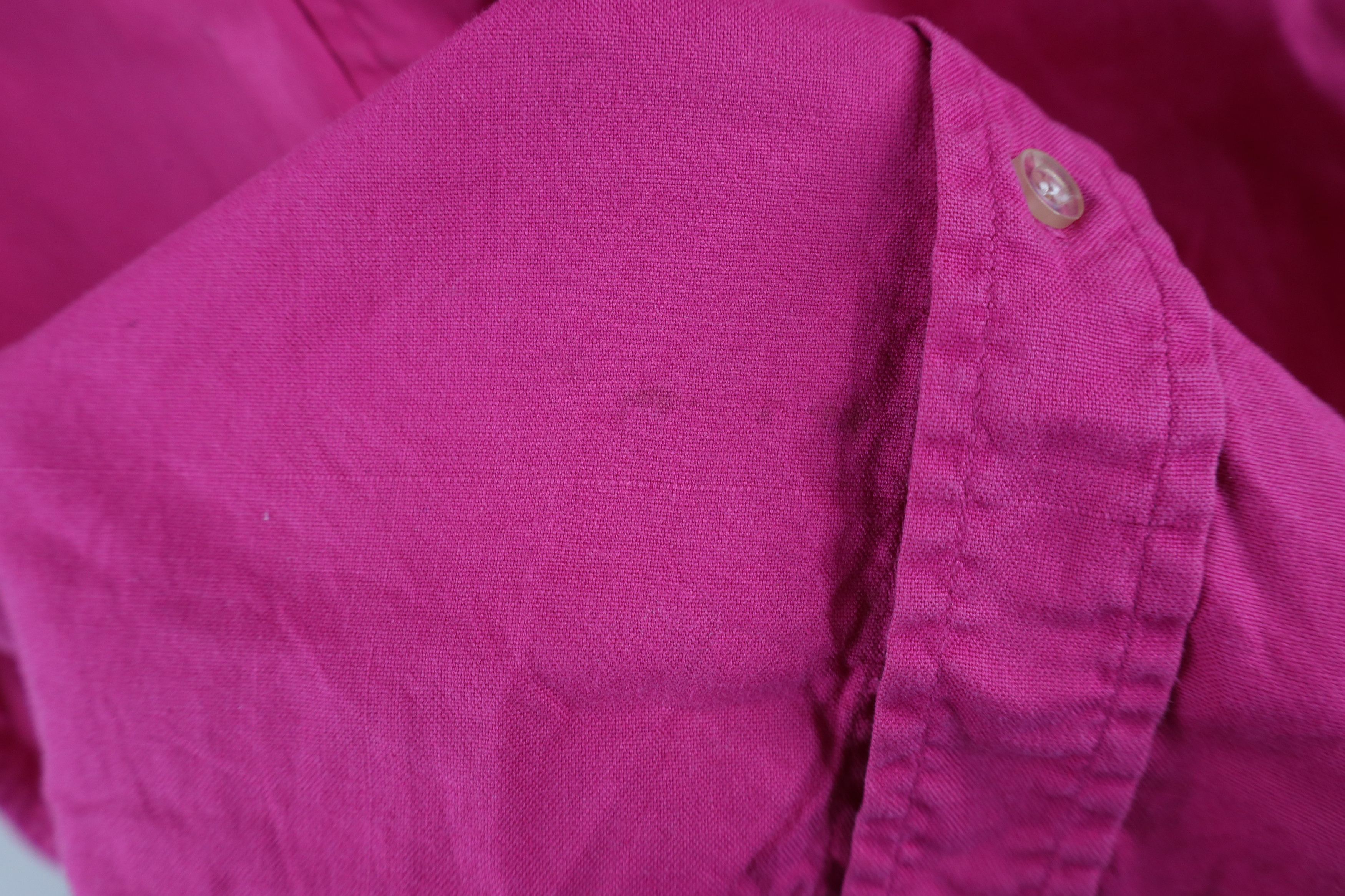 J.Crew × Vintage Vintage 90s J Crew Short Sleeve Button Down Shirt Pink Size US M / EU 48-50 / 2 - 6 Thumbnail