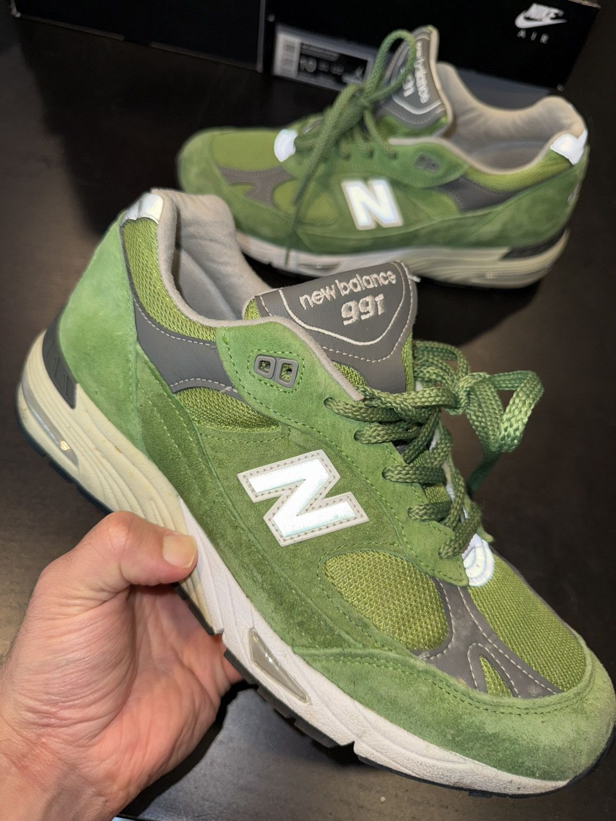 New Balance New Balance 991 Made in UK Bright Green US10 Size US 10 / EU 43 - 16 Thumbnail