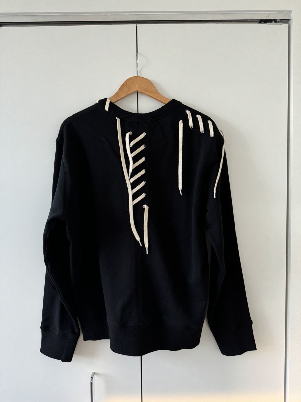 Craig Green Black Laced Sweatshirt FW21 XL Size US XL / EU 56 / 4 - 3 Thumbnail