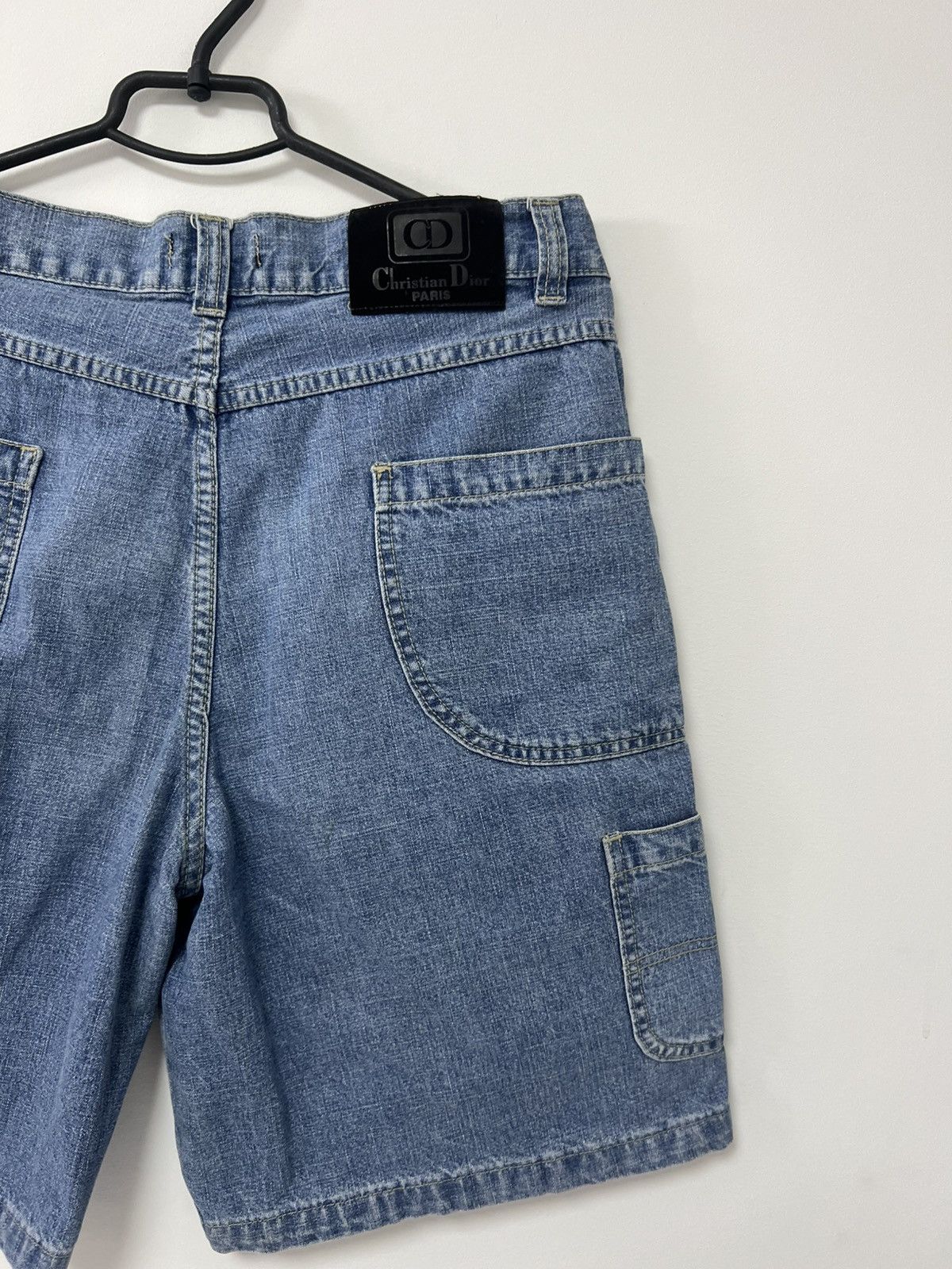 Dior × Vintage Vintage 90’s Christian Dior Paris Blue Washed Jeans Shorts S Size US 28 / EU 44 - 5 Thumbnail