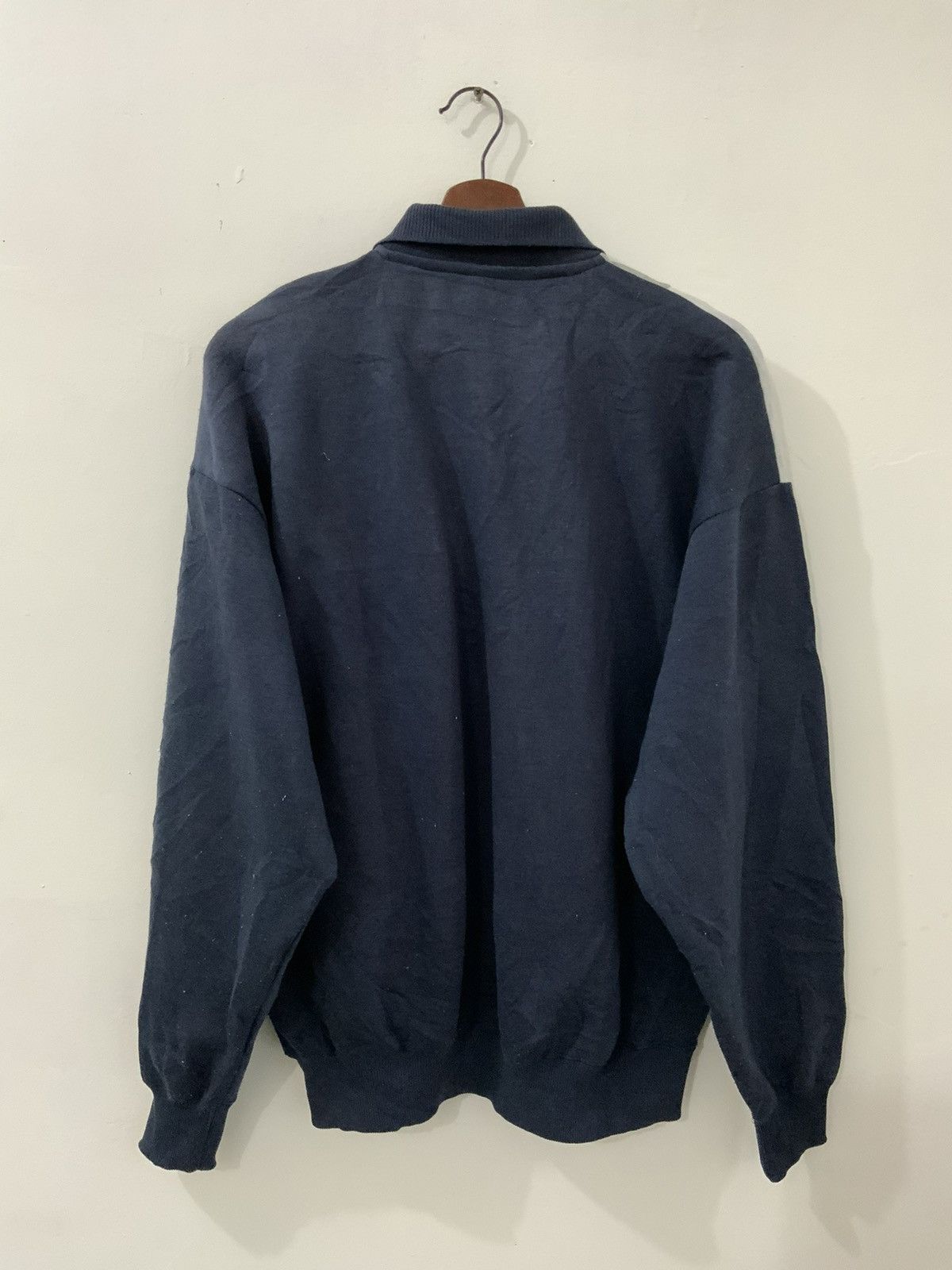 Japanese Brand Vintage Joy Sports Indigo Collar Sweatshirt Size US XL / EU 56 / 4 - 2 Thumbnail